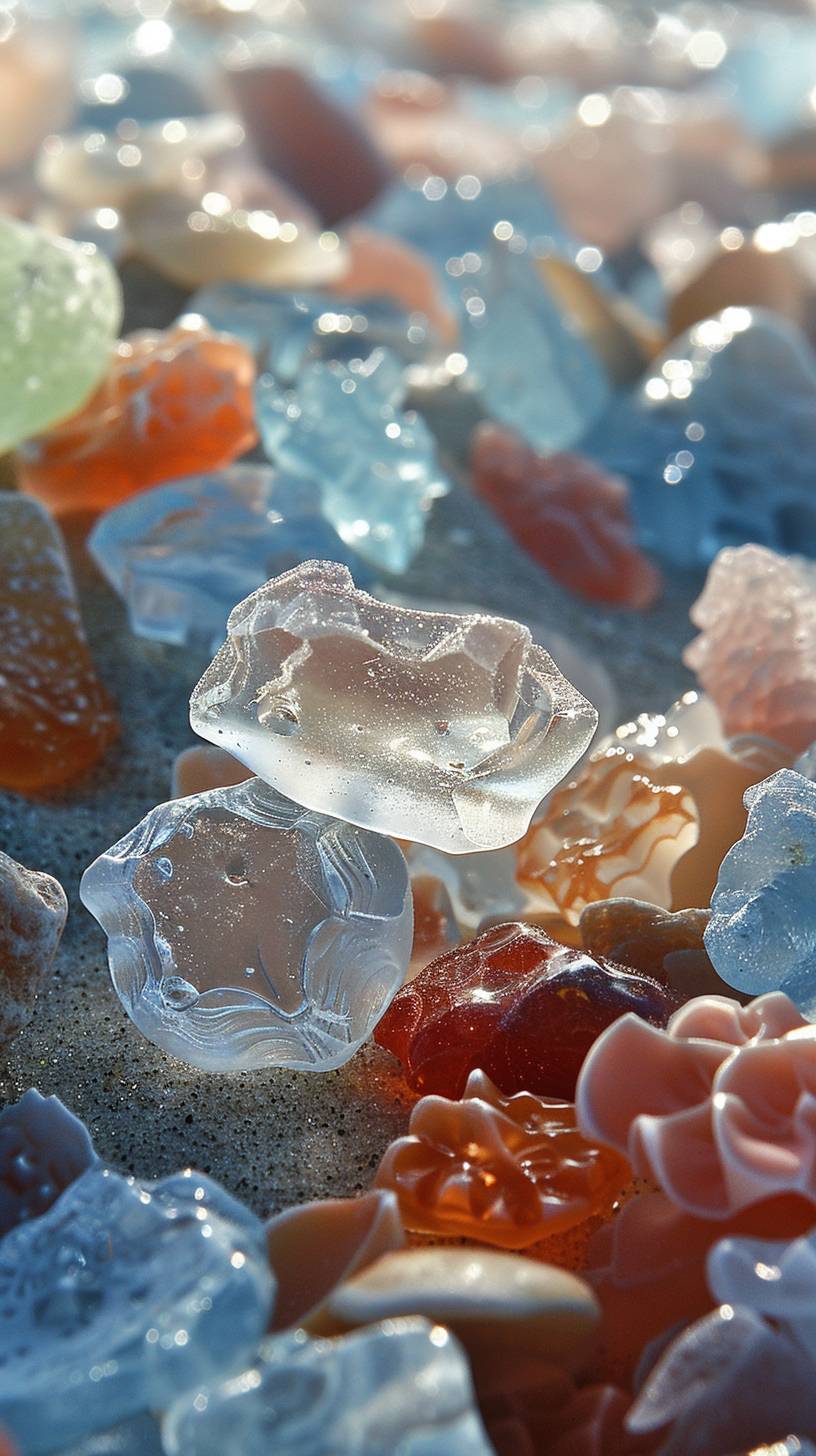 Sea glass photography National Geography Style