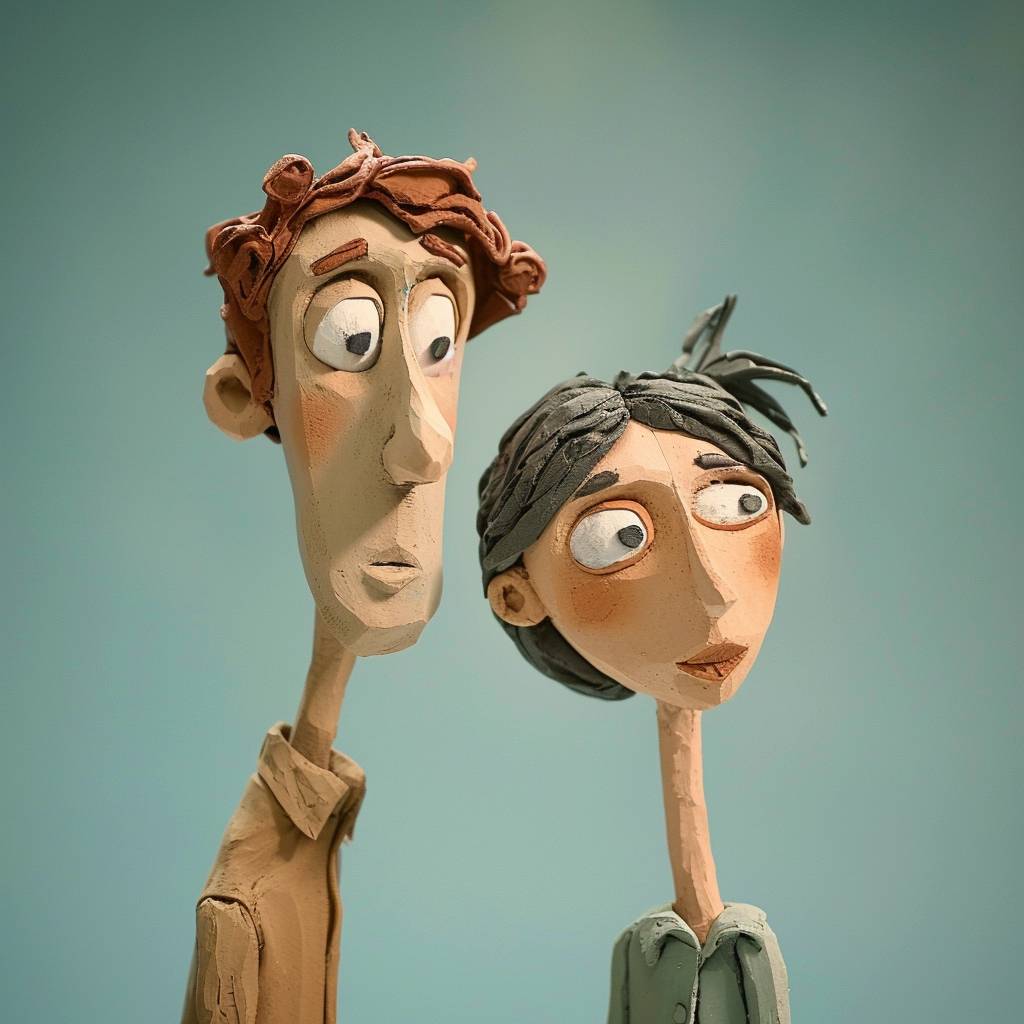 Claymation is a technique developed by Aardman Animation that allows for smoother, more natural movements for female and male characters.