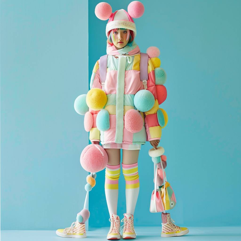 Fairy Kei fashion designed by Walter Van Beirendonck. Pastel colors