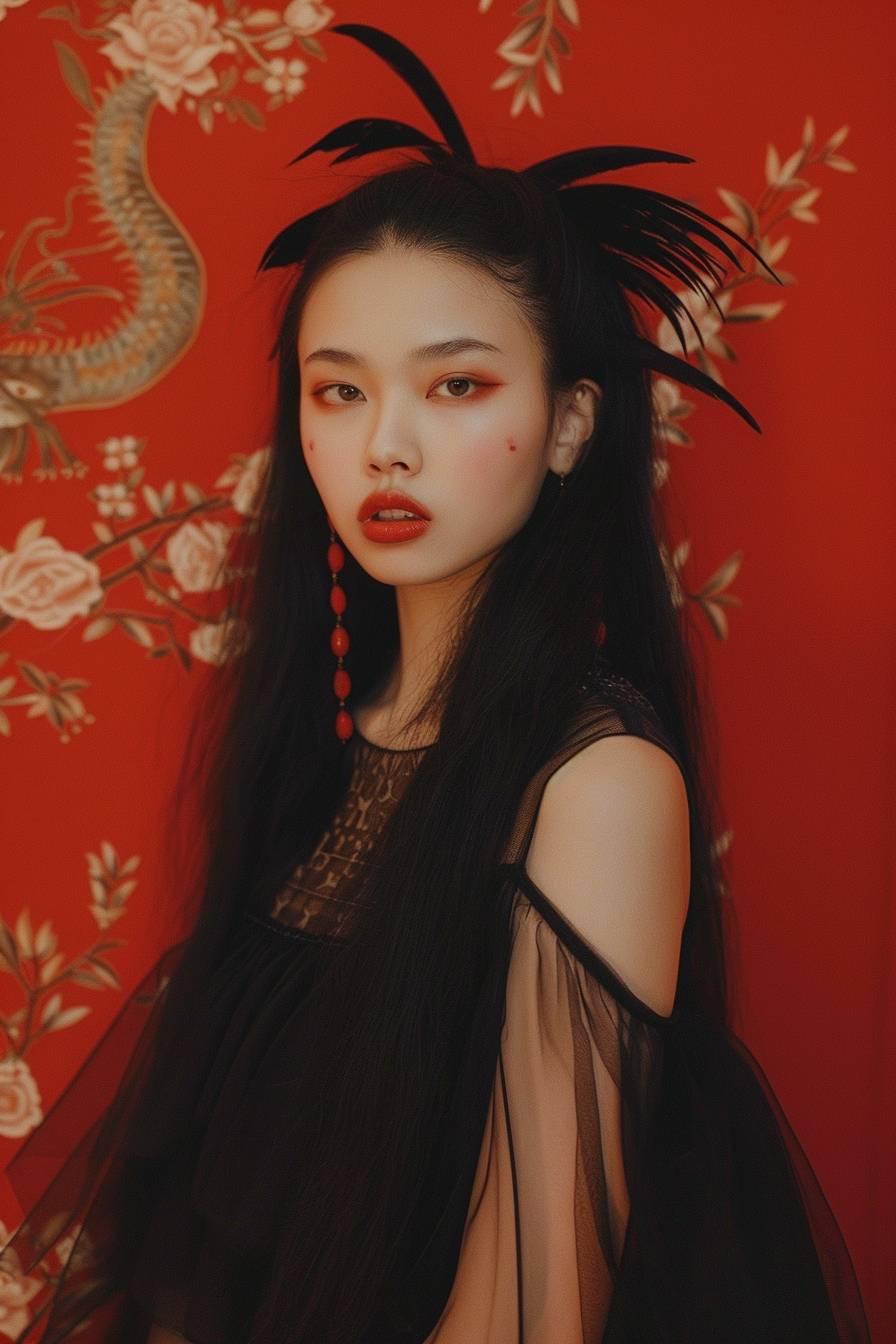 Portrait of Vampire Queen by Ren Hang