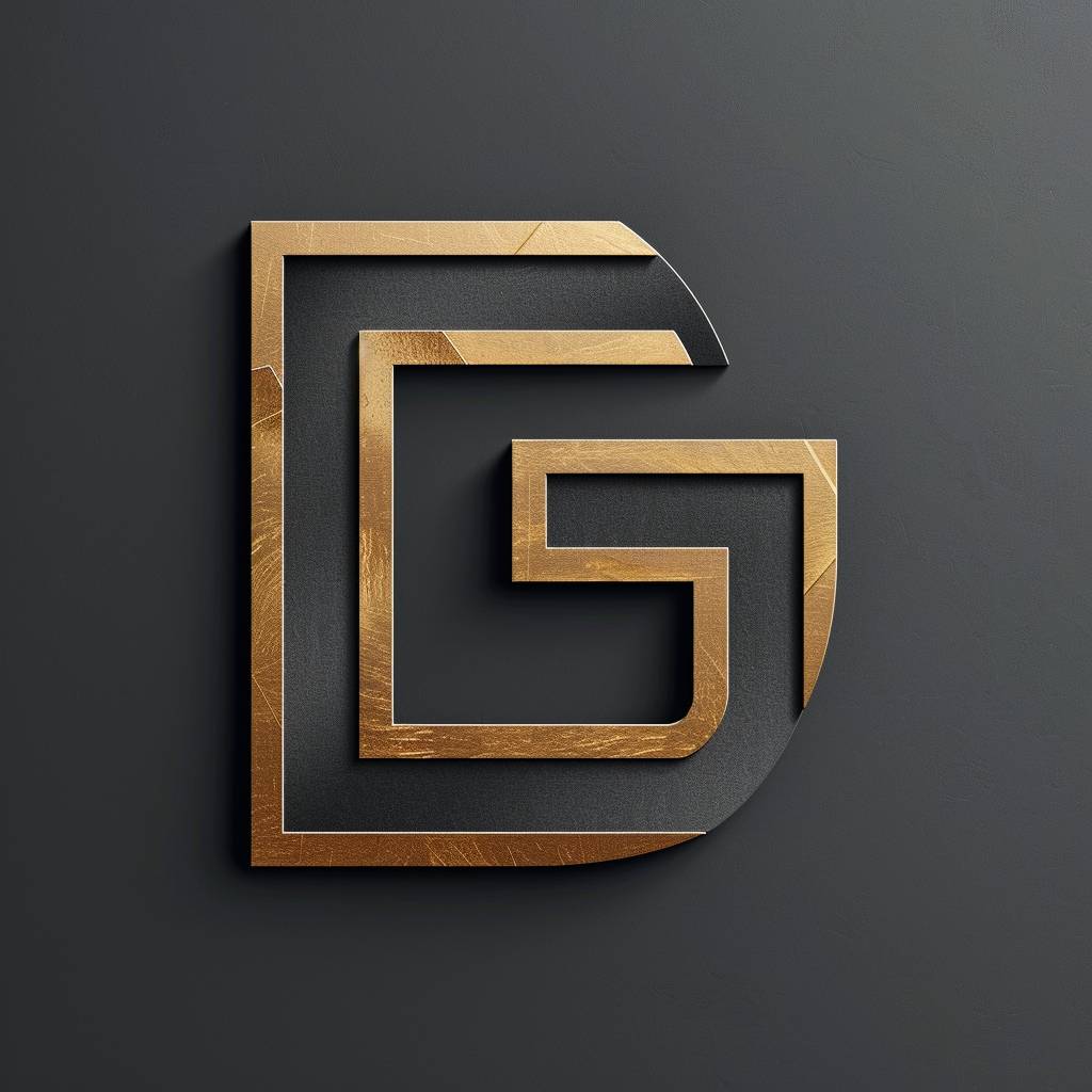 Minimalist style logo letter G in 100*100 --version 6.0