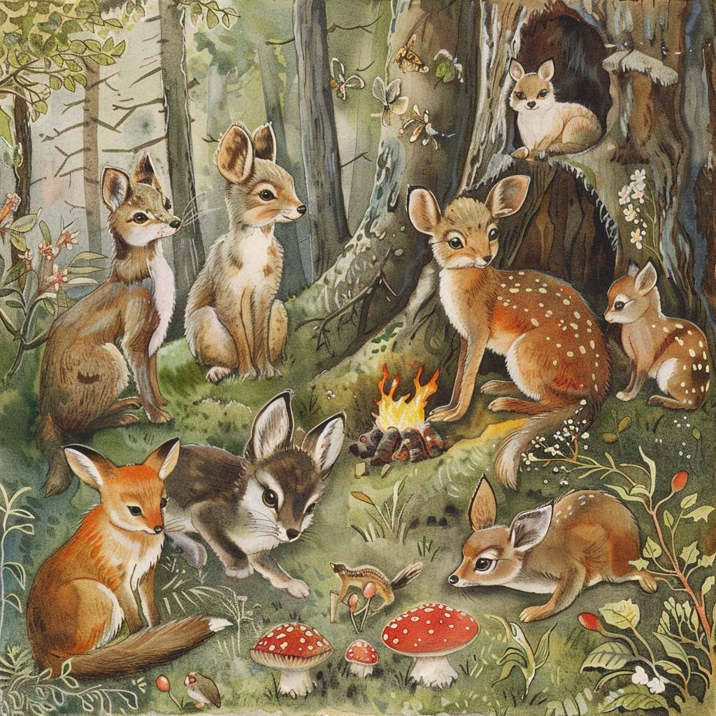 Forest School for Animals by Elsa Beskow -- Version 6.0