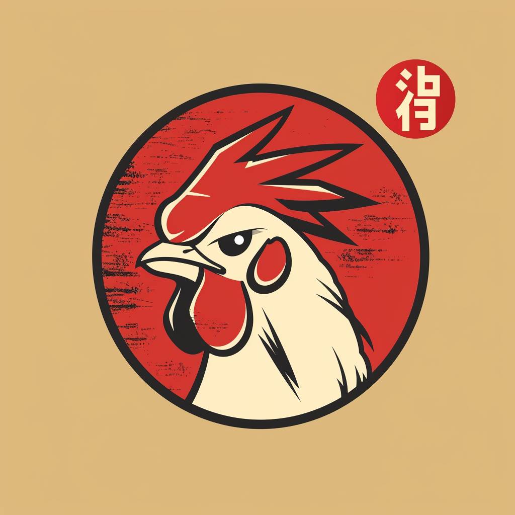 Simple mascot for a chicken company, Japanese style