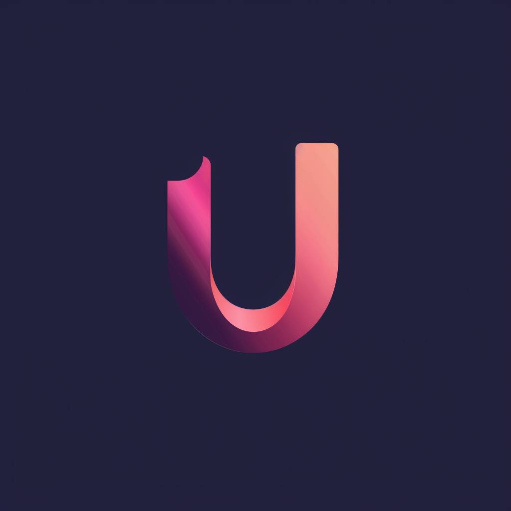 Logo letter U – logo design mark, minimal, simple