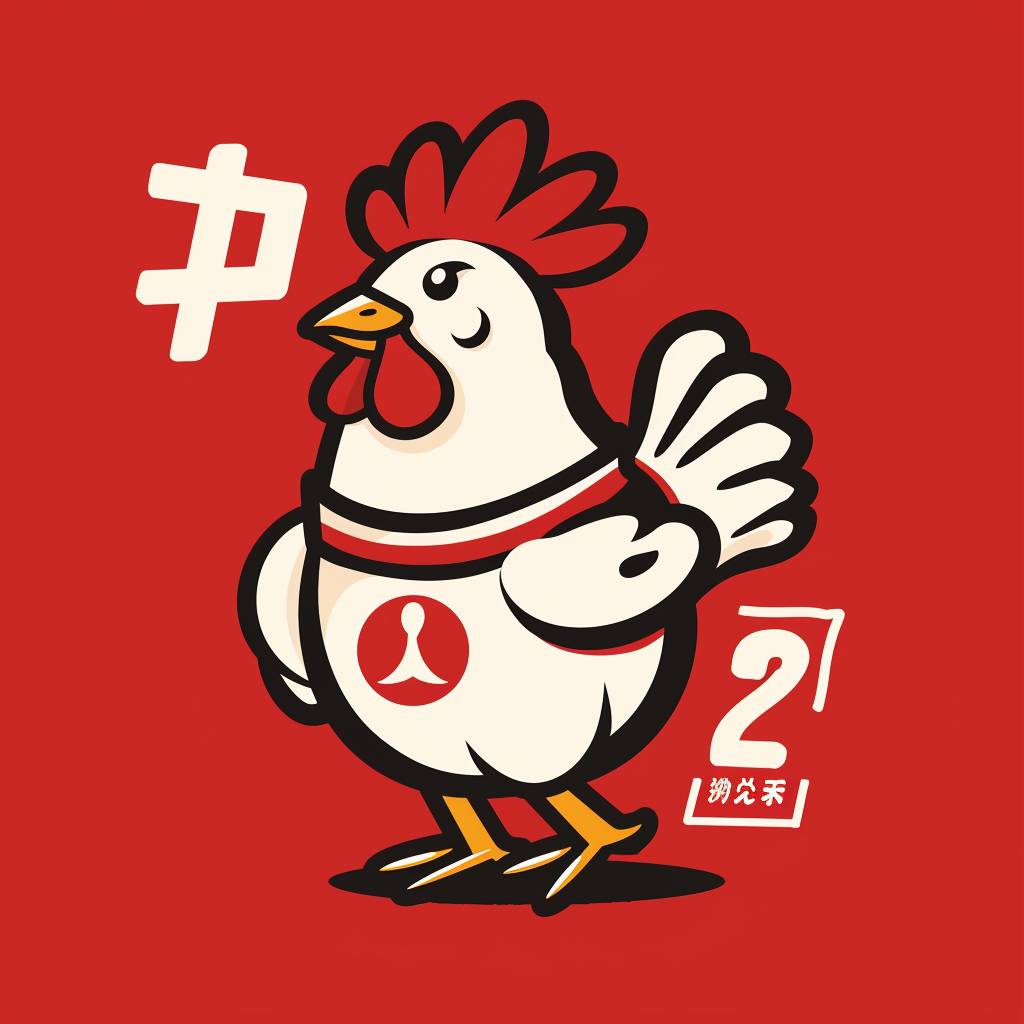 Simple mascot for a chicken company, Japanese style