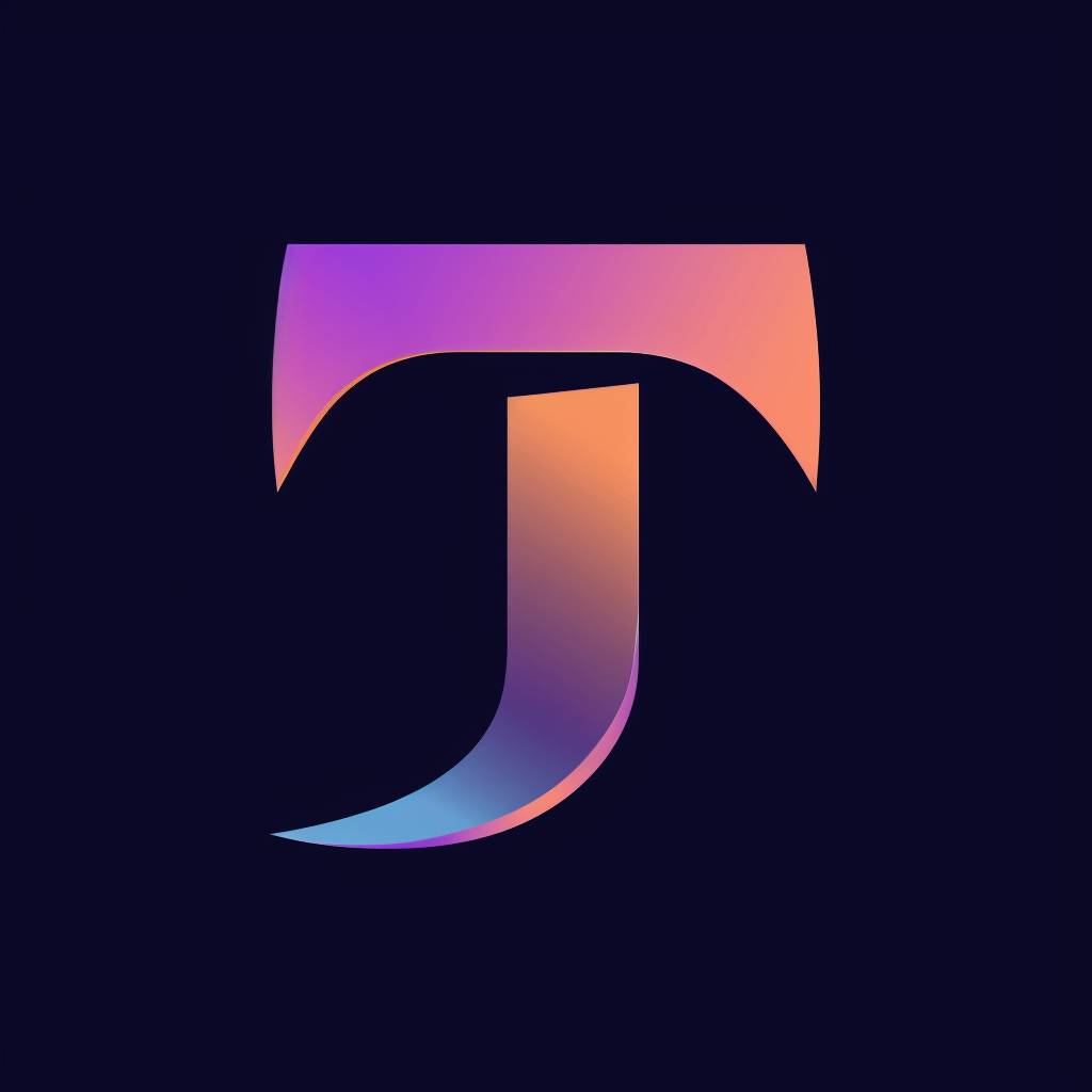 Letter T logo, simple and basic, suitable for website logo and app logo