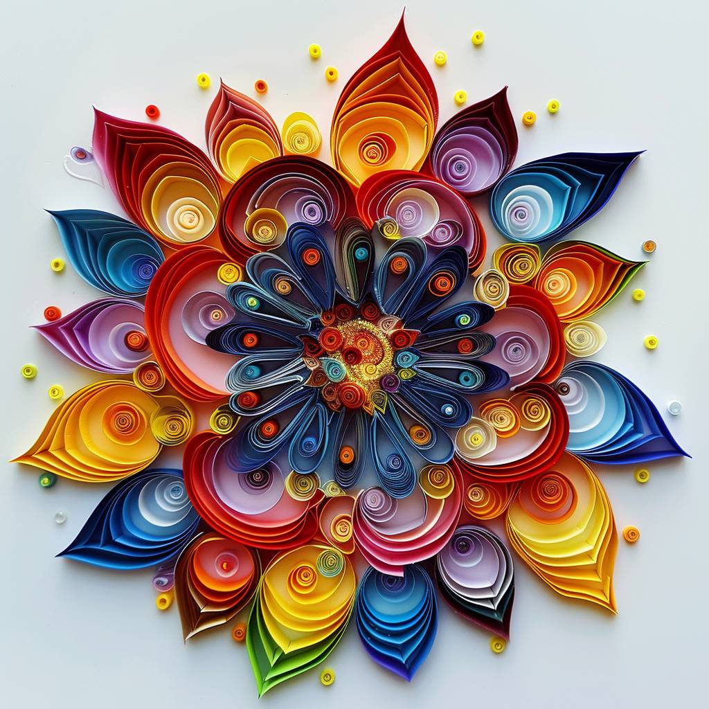 Quilling is a colorful paper craft technique