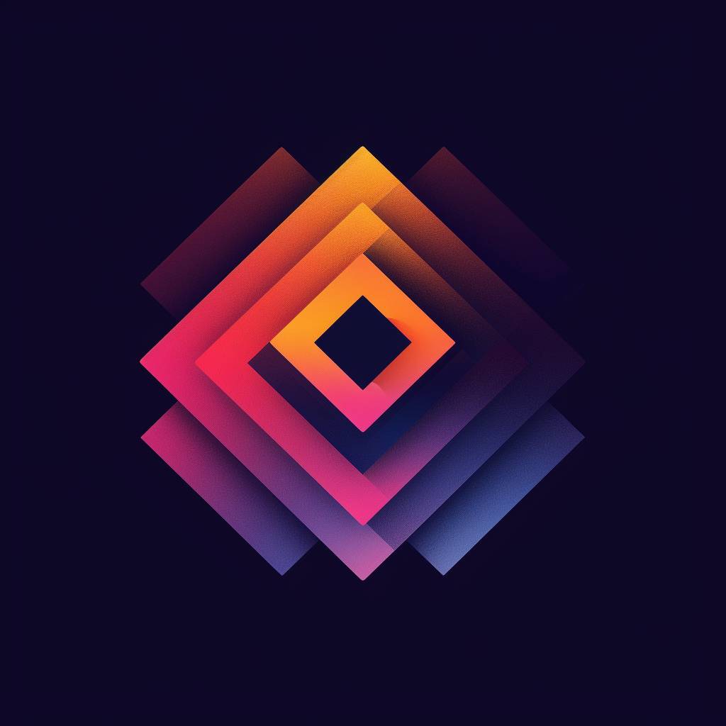 Geometric Gradient Logo, colorful geometric design gradients, modern graphic design, featured on behance, abstract