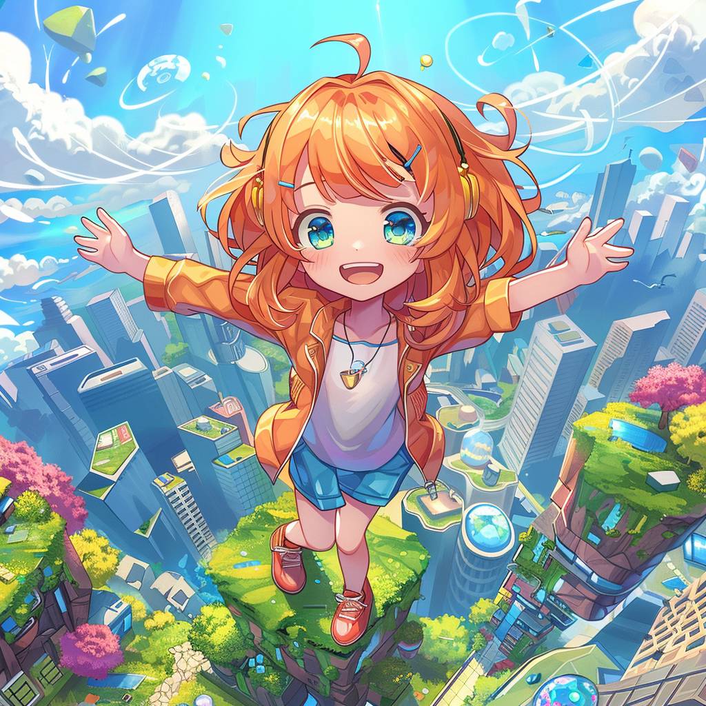 Chibi style, [character description] style, cute background, 2D game art, high resolution, in focus, [background], anime style, dynamic pose, game cover