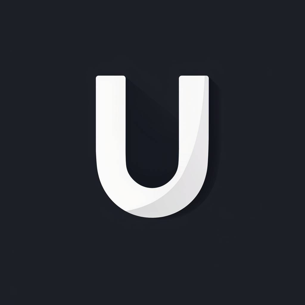 Logo letter U – logo design mark, minimal, simple