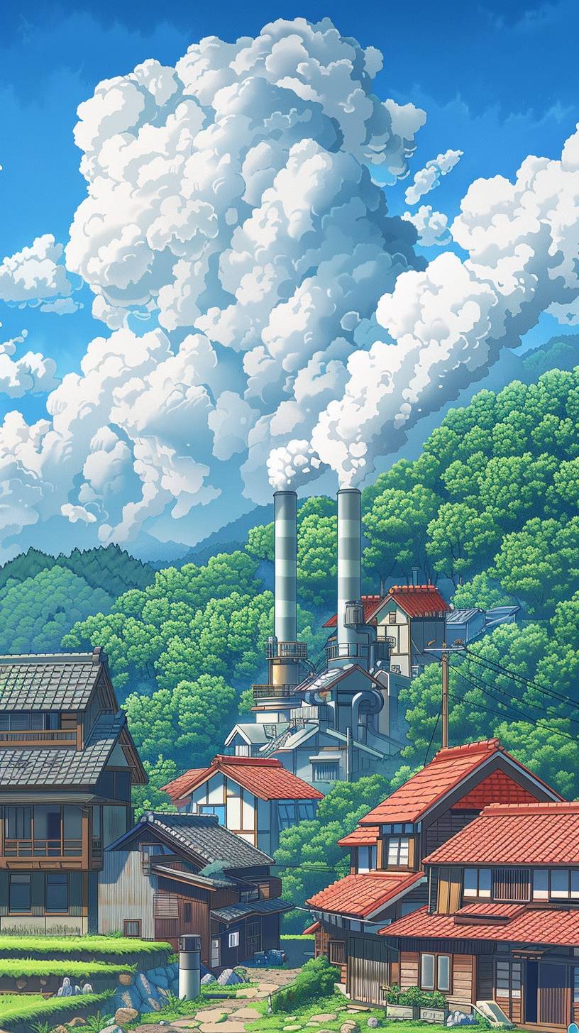 Pixel art, 64-bit graphics, 90's video game visual style, extremely detailed, retro steam car on a background of rice terraces and green hills on a cloudy summer day, beautiful clouds in the sky, vibrant colors, whimsical, magical, in the style of Ghibli, lofi art style, low angle