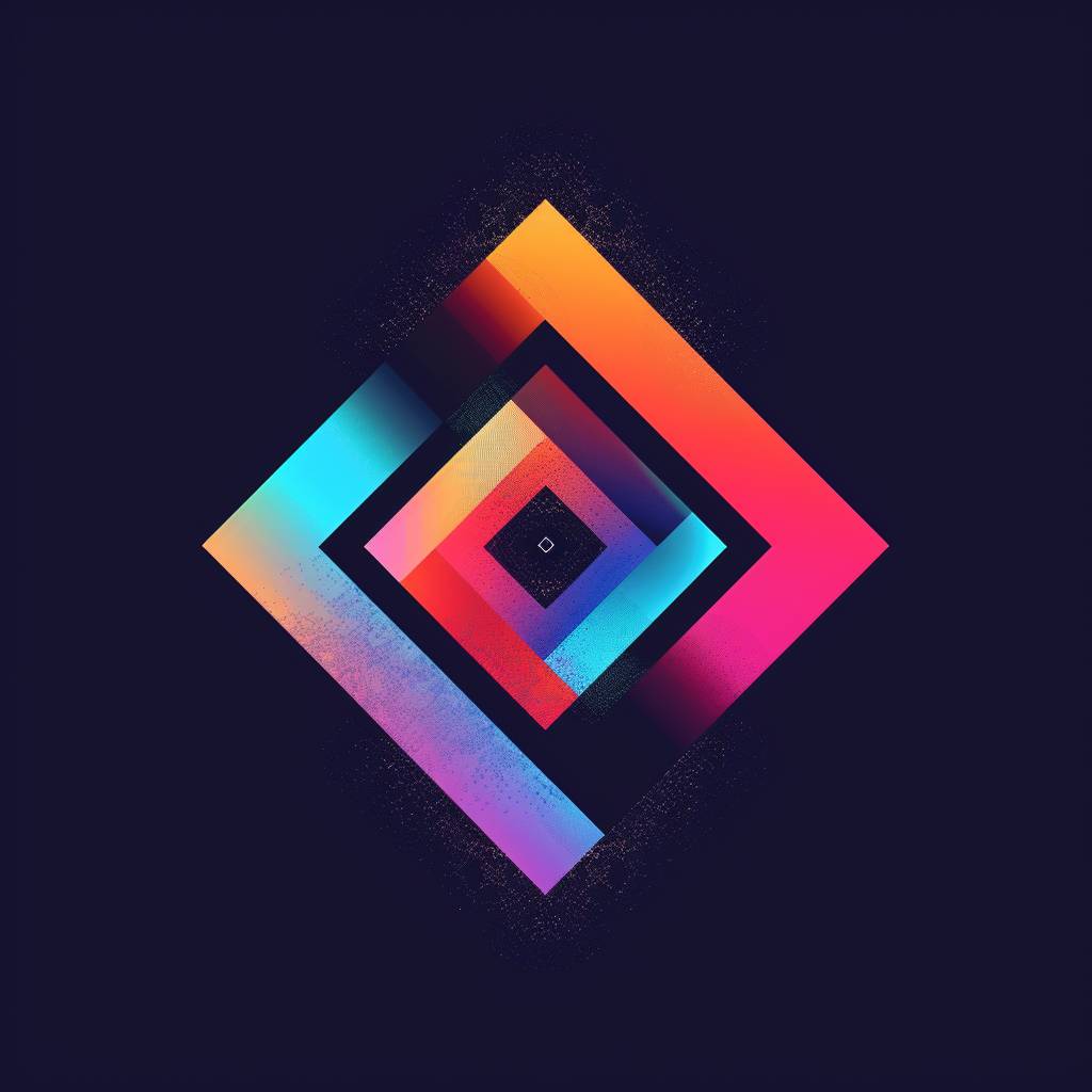 Geometric Gradient Logo, colorful geometric design gradients, modern graphic design, featured on behance, abstract