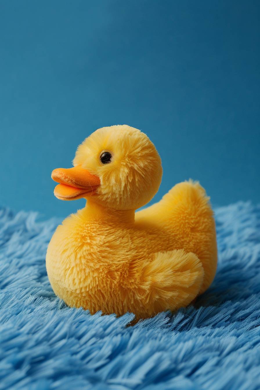 Yellow duck toy texture background