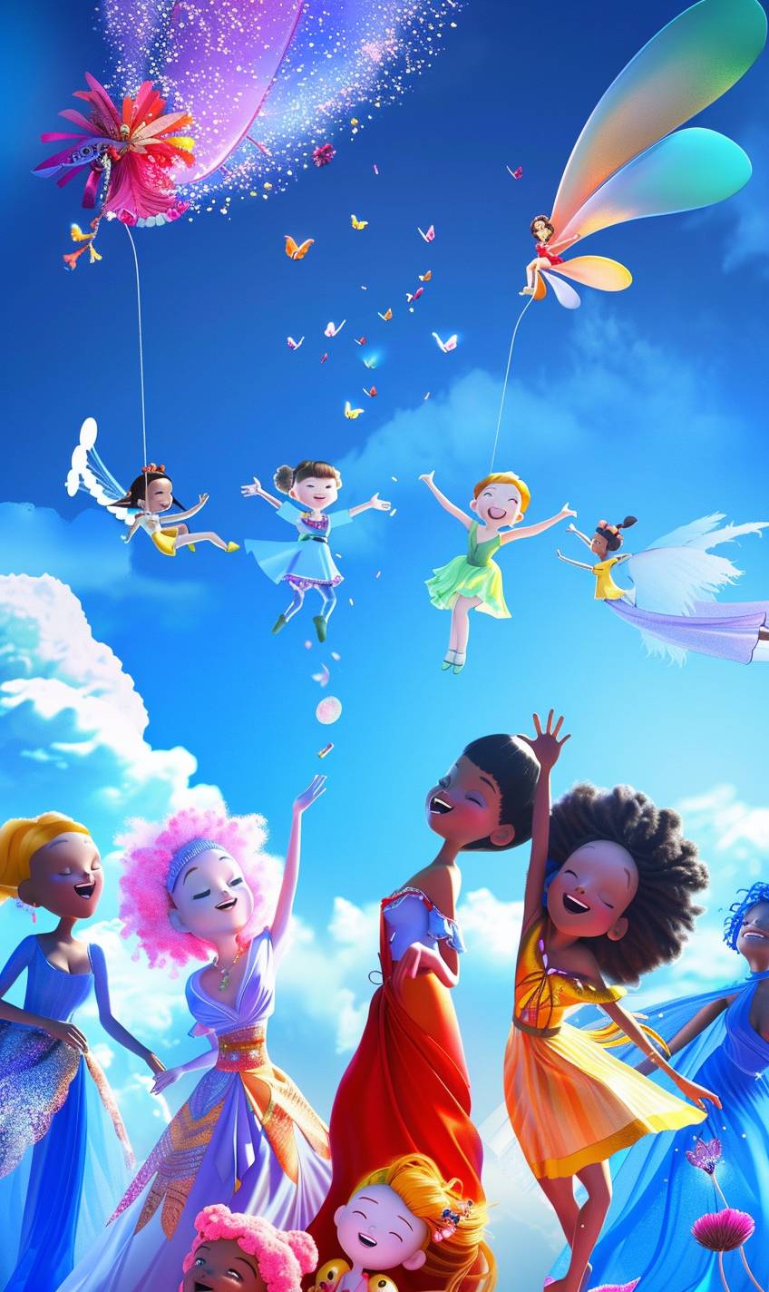 A dynamic and energetic illustration featuring an eclectic mix of characters from different backgrounds, ages, and cultures, coming together to celebrate friendship, diversity, and unity in a vibrant and lively setting. The artwork should exude a sense of inclusivity, joy, and togetherness, portraying a harmonious blend of personalities and styles in a visually compelling and engaging composition.