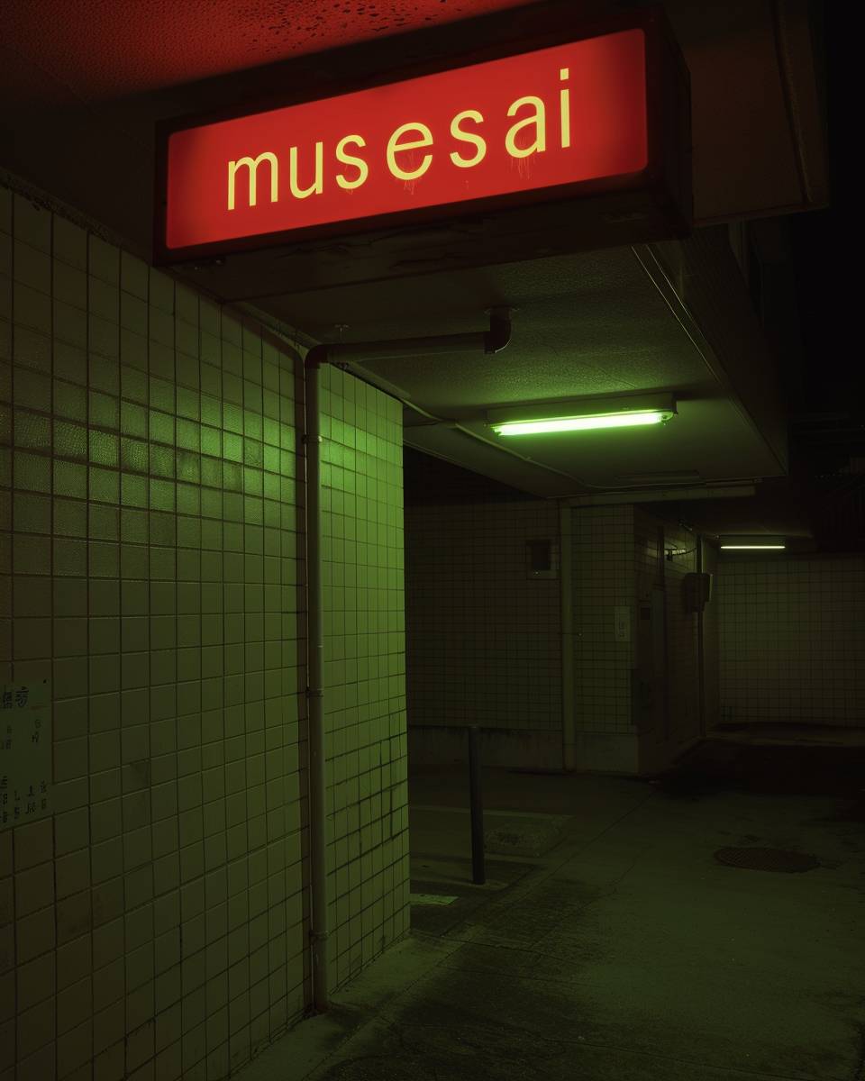 Sign that says "musesai"