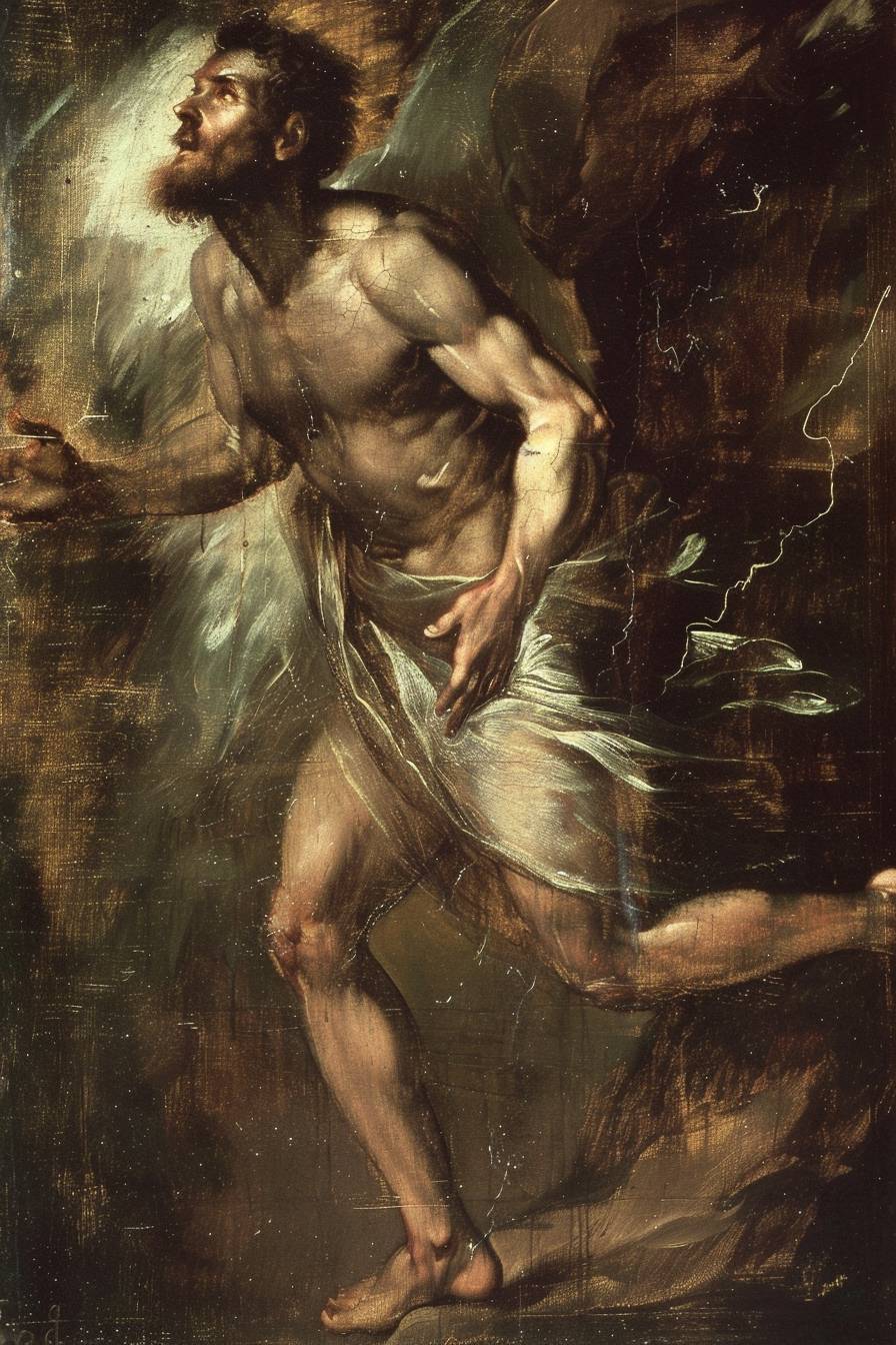 Painting by Titian depicting a ghost