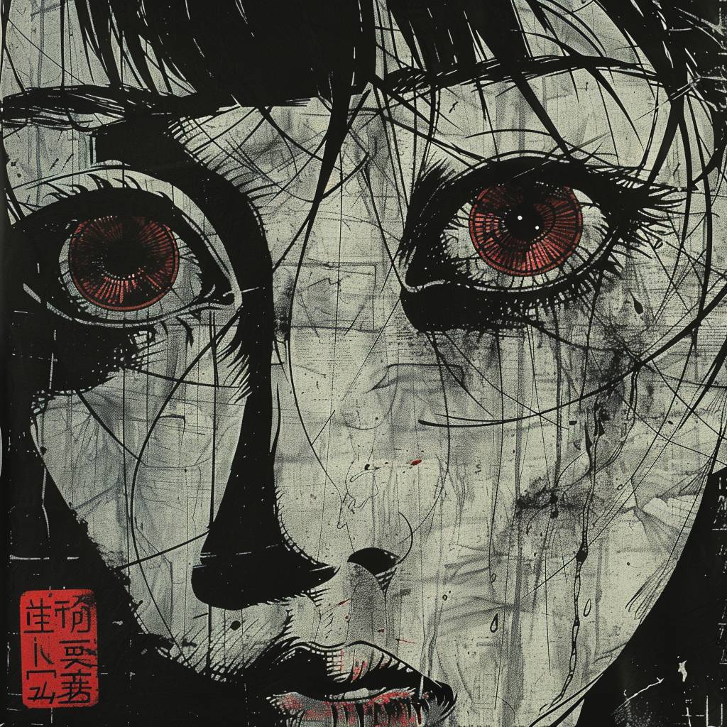 in style of Kazuo Umezu