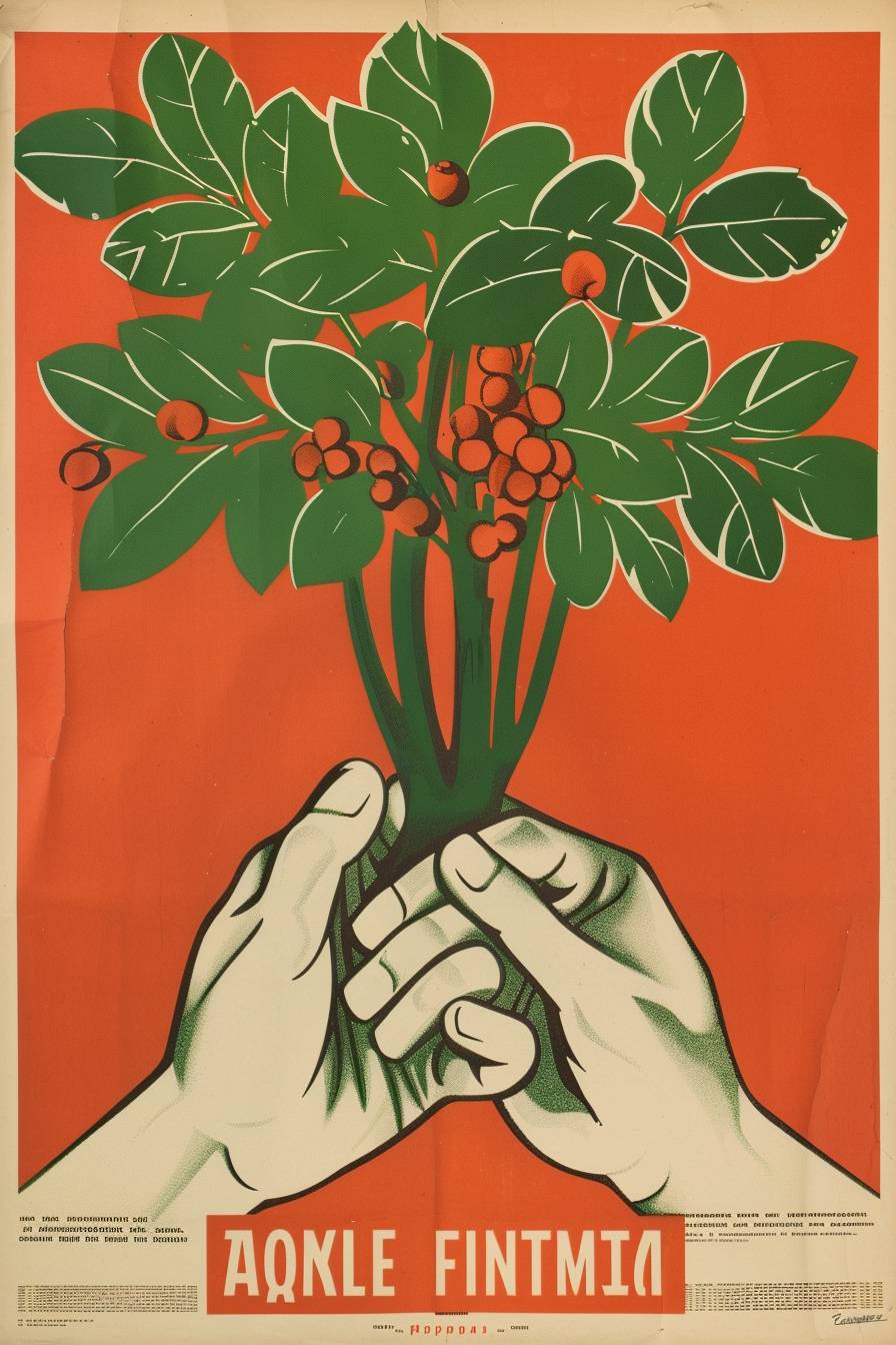 Soviet propaganda poster for environmentalism, saving nature