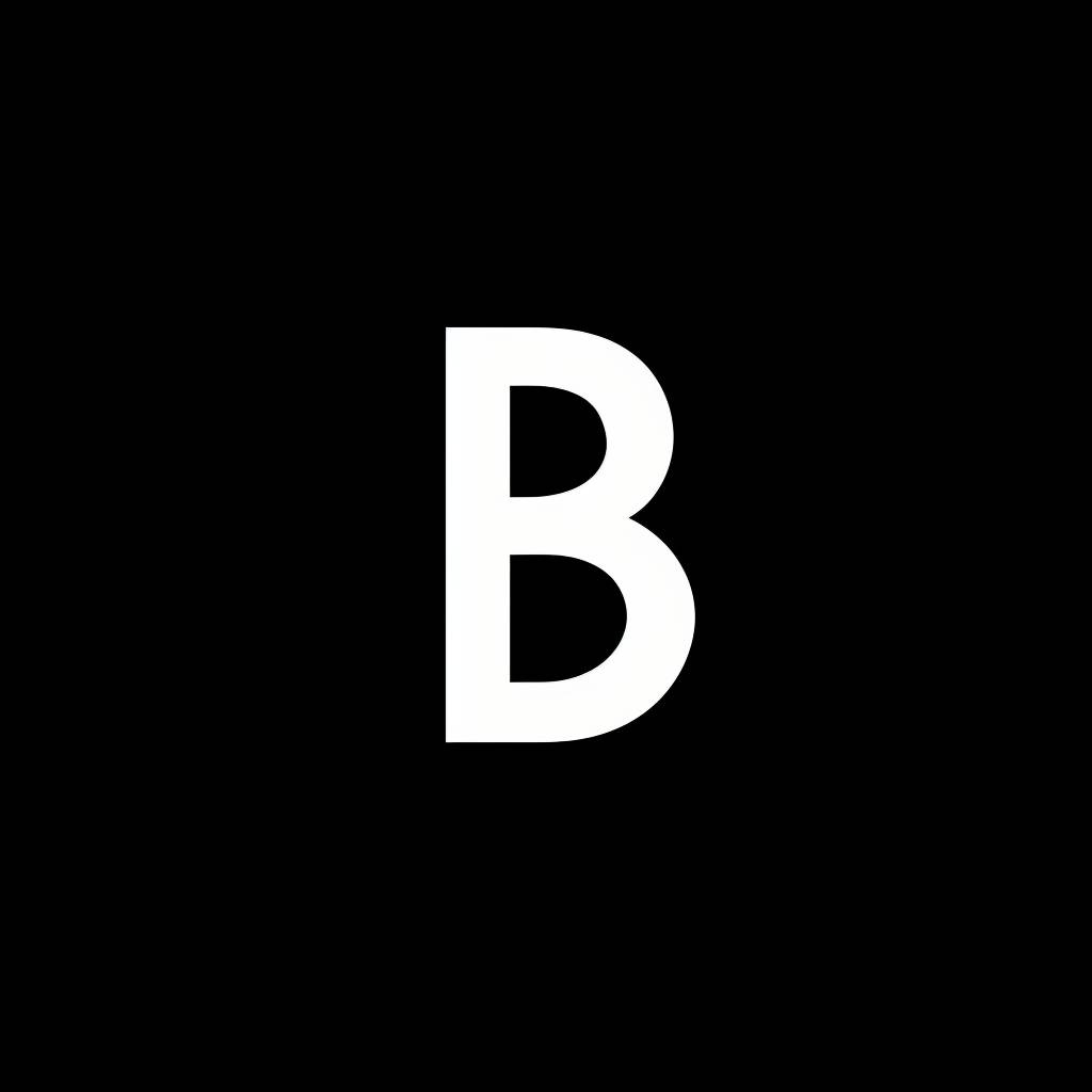 Letter B, Minimalist, Modern, Simple logo design