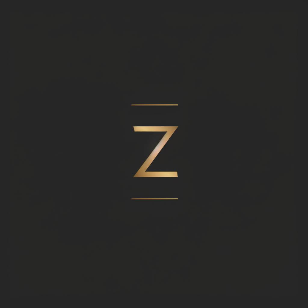 Designing a beautiful elegant minimalistic logo using the letter Z for a marketing agency