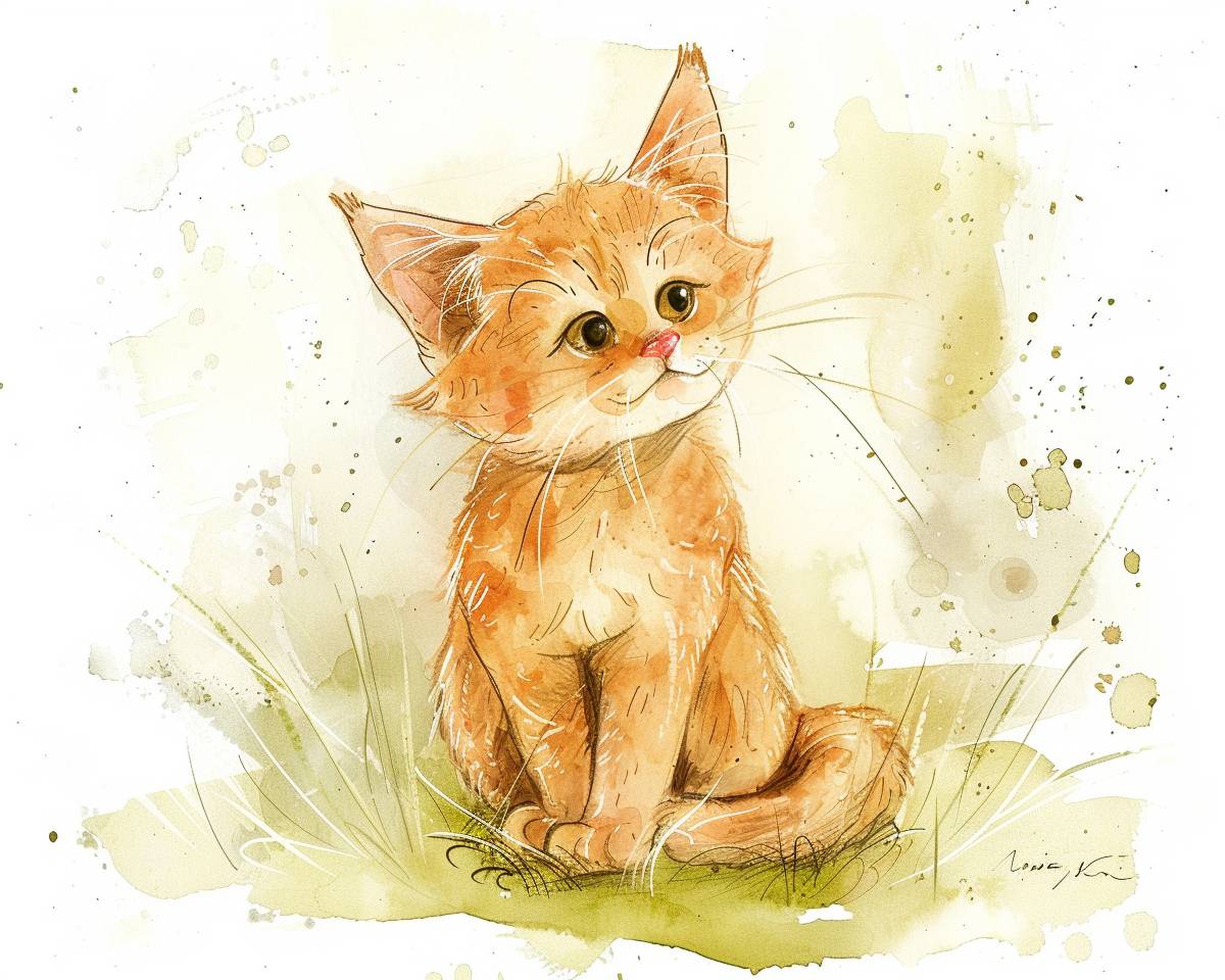 A cute cat by Anita Jeram