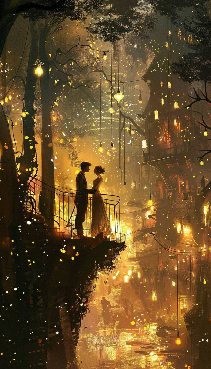 In the style of Pascal Campion, the enchanted canvas brings fantasies to reality