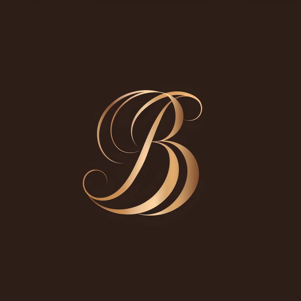 Letter B for logo, vector, minimalist, detailed, signature 5000