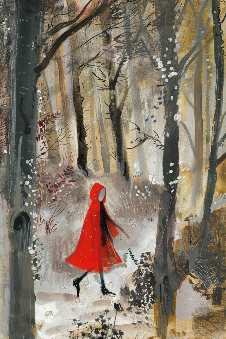 Mary Fedden's painting depicts Red Riding Hood