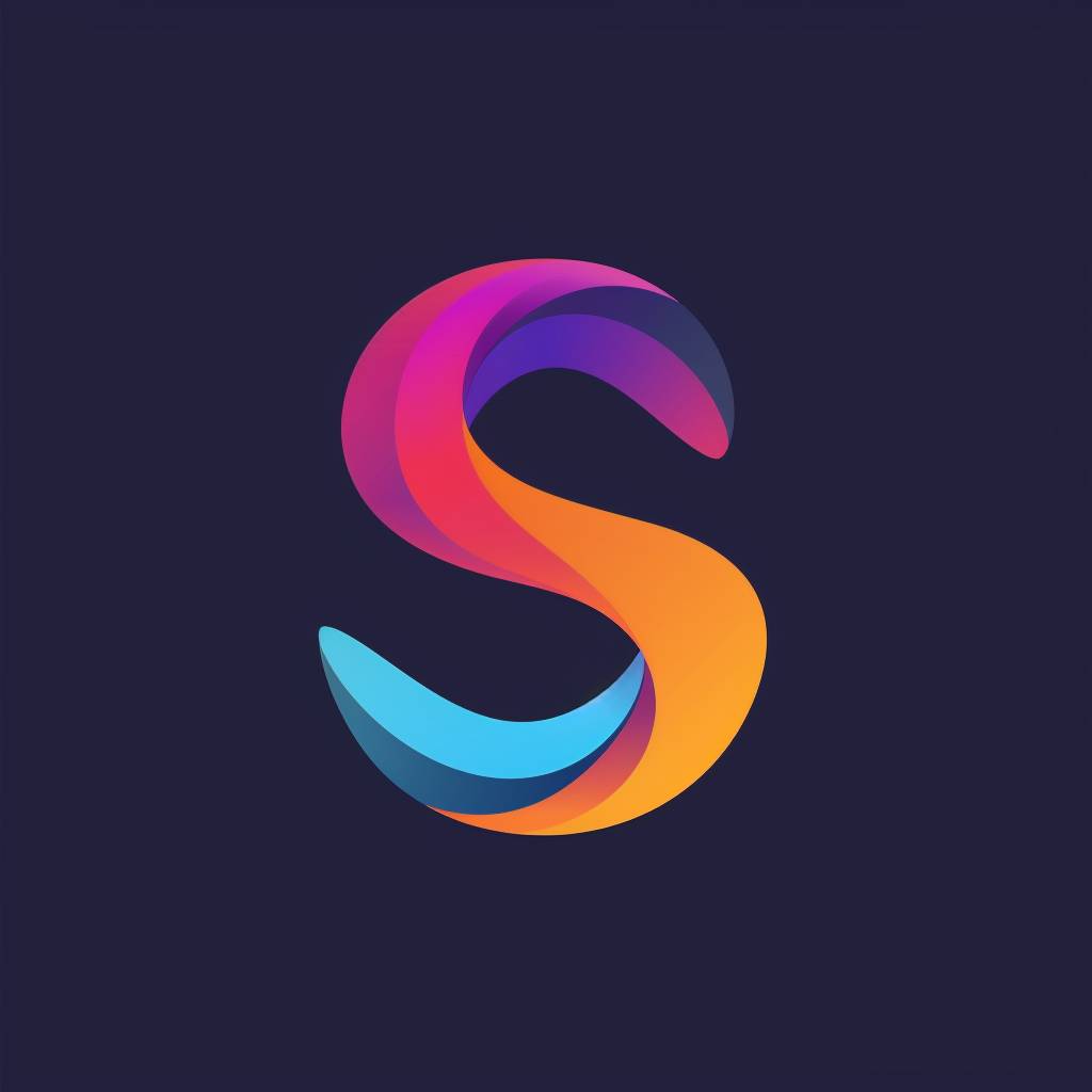 Letter S logo, clean, minimalist, flat, vector logo, graphic