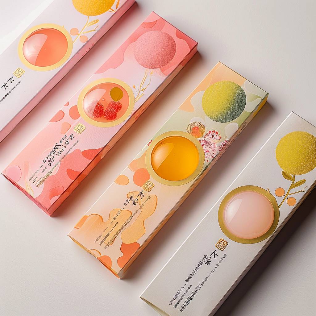 日本のバブルソフトキャンディのパッケージデザイン