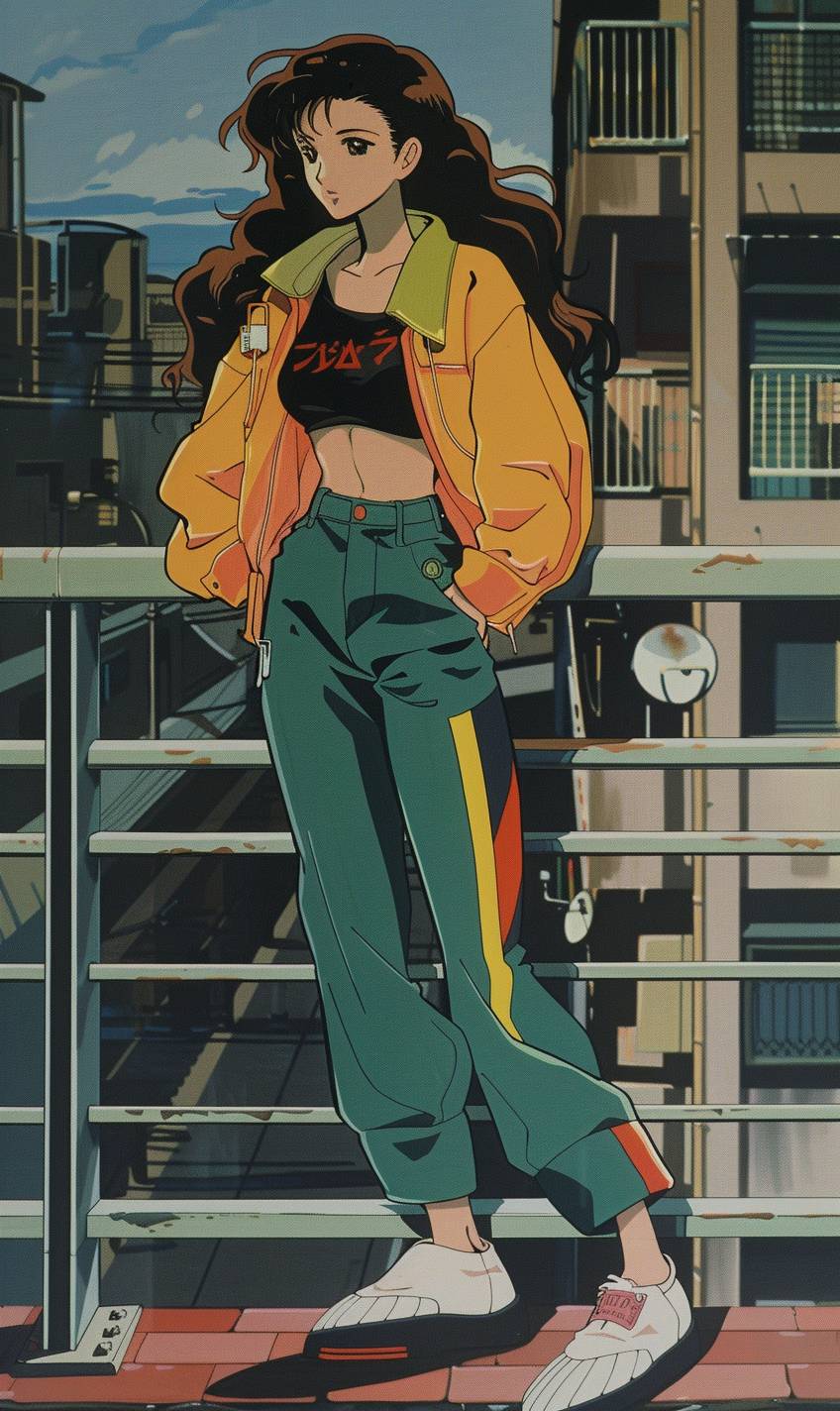 1990's anime still [character/description], wearing [attire], [location], [ighting], retro anime, 90s animation, high resolution--ar 3:5 --v 6.0