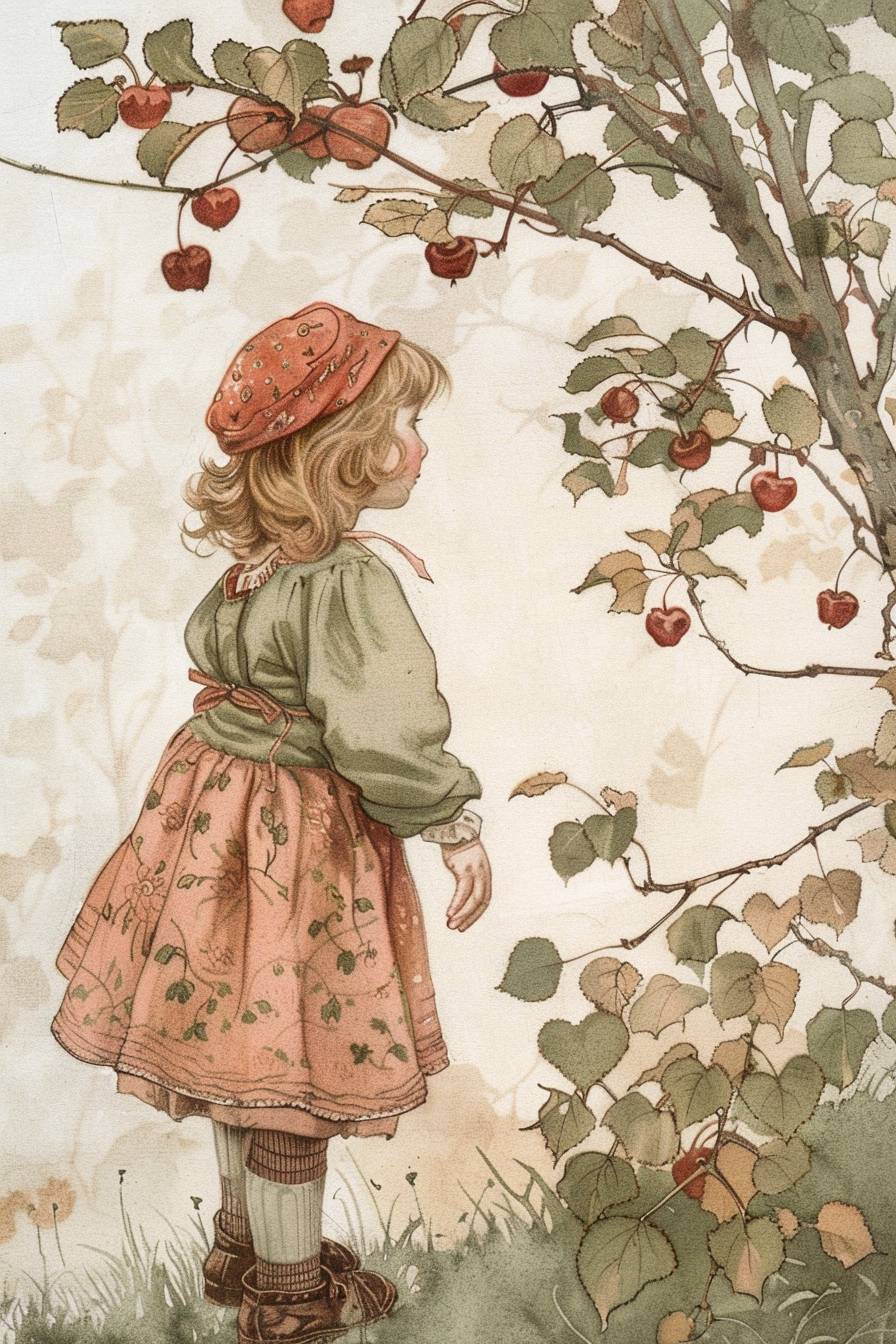 Draw inspiration from the whimsical illustrations of Kate Greenaway, known for her charming depictions of children and nature. Consider incorporating her distinctive style into your own work and creating something that captures the innocence and wonder of childhood.