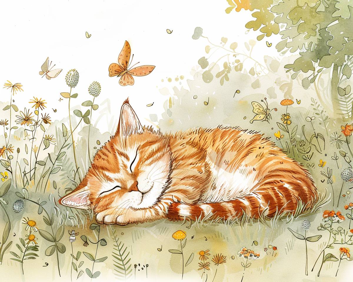 A cute cat by Anita Jeram