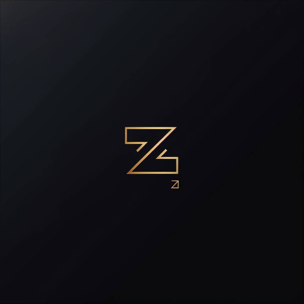 Designing a beautiful elegant minimalistic logo using the letter Z for a marketing agency