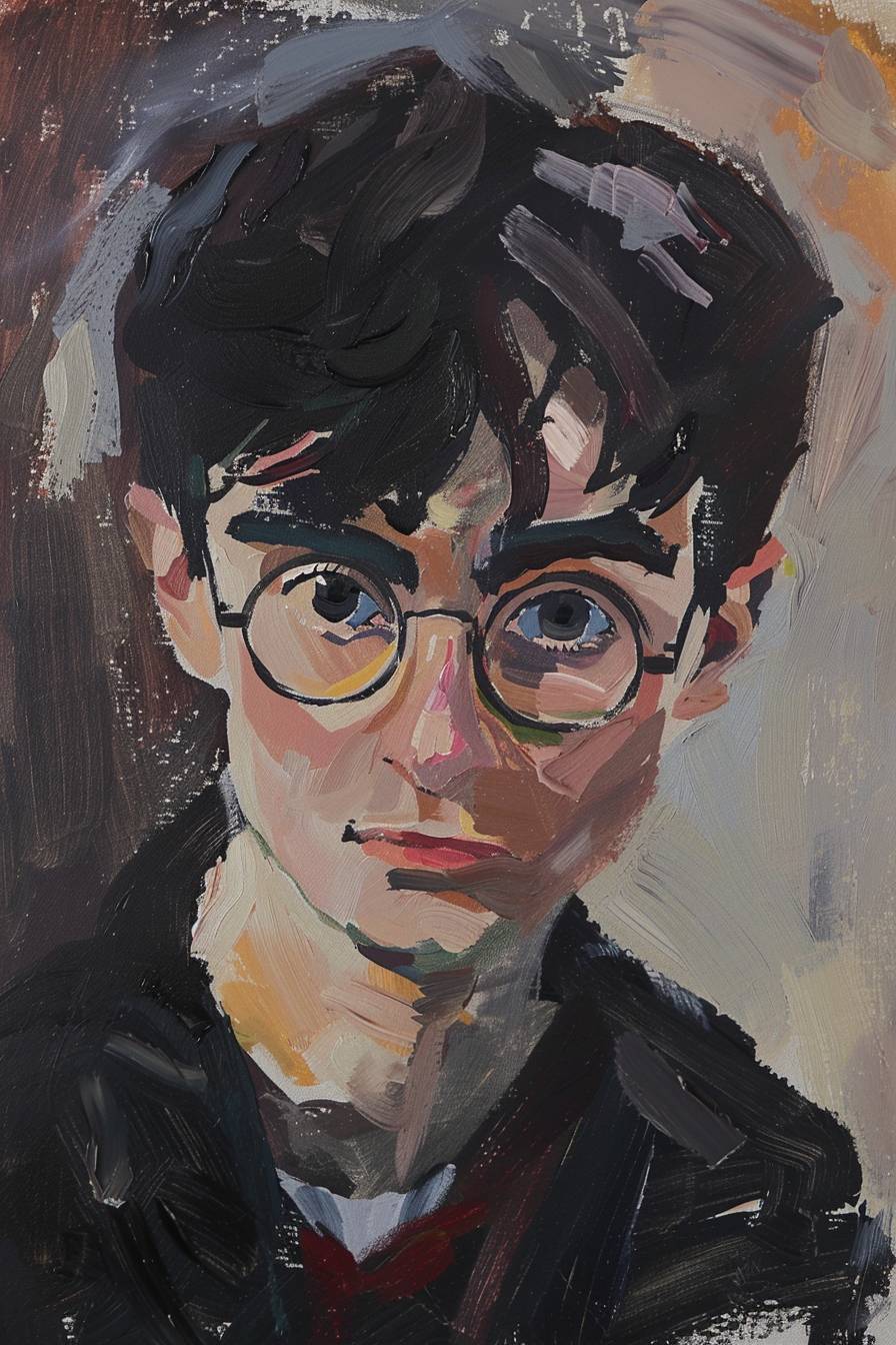 Mary Fedden painted a portrait of Harry Potter