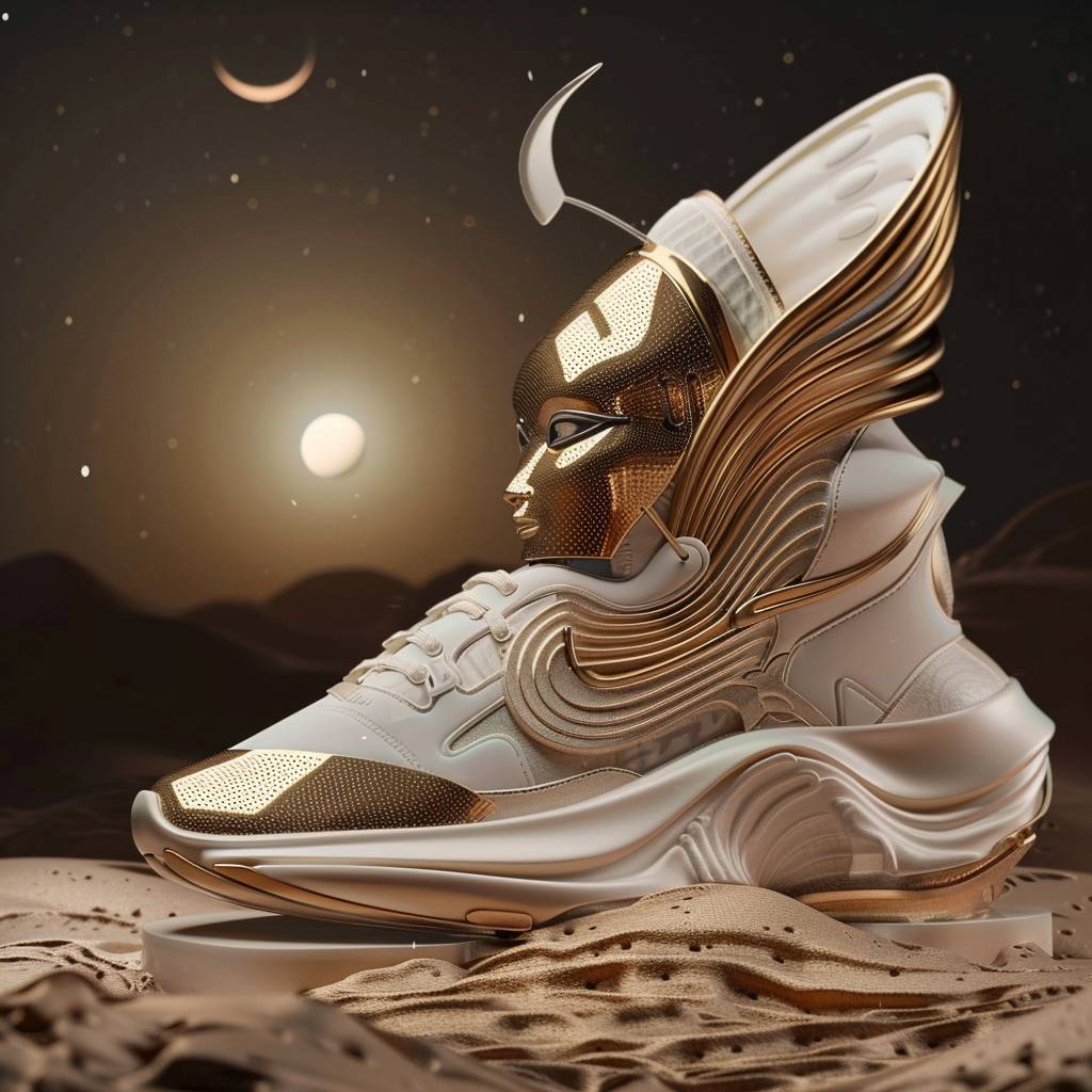 Futuristic sneaker inspired by Egyptian mythology by Nike