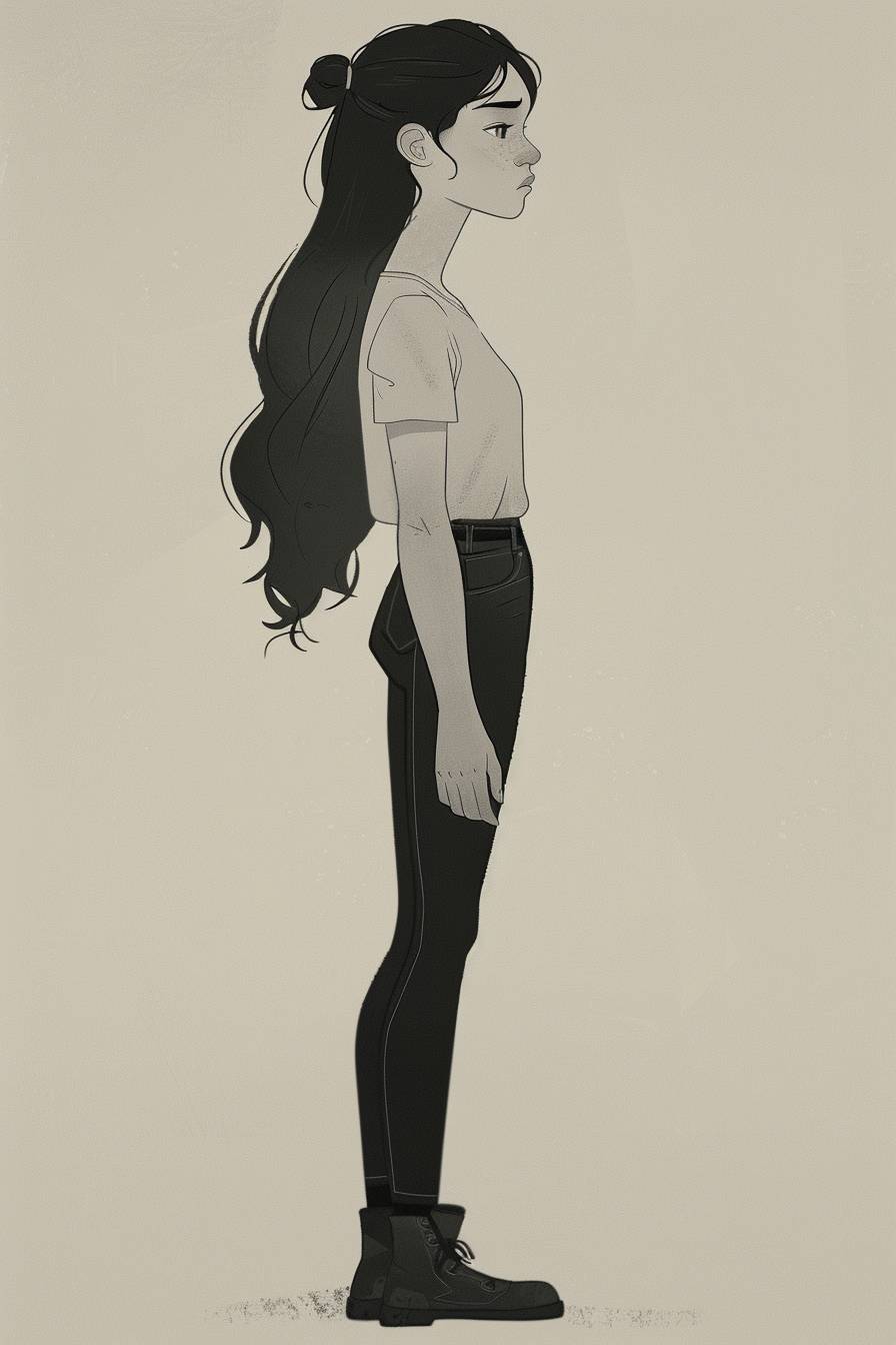 In the style of Harriet Lee-Merrion, character concept design, half body