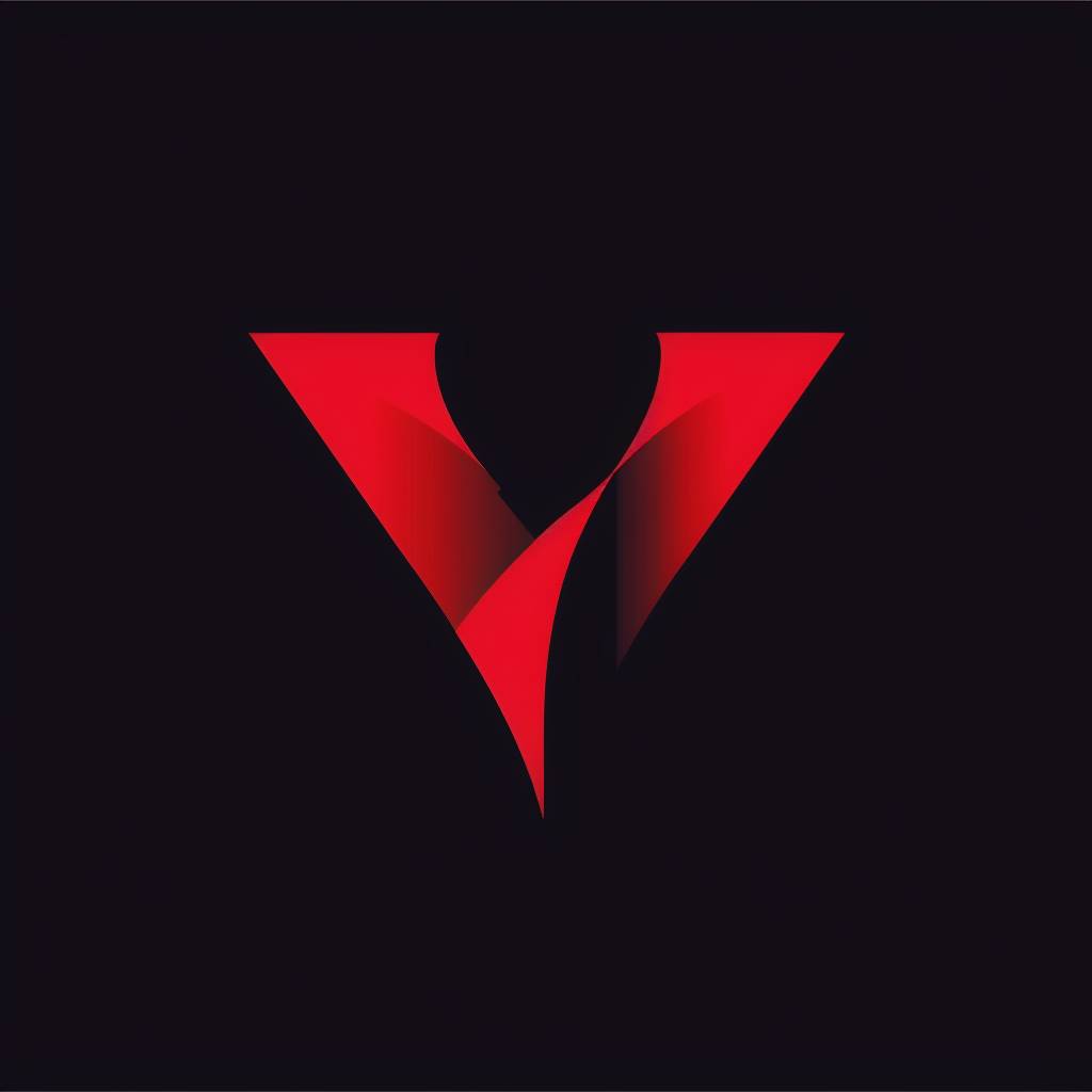 Minimalistic logo, beautiful letter Y, vector, graphics design