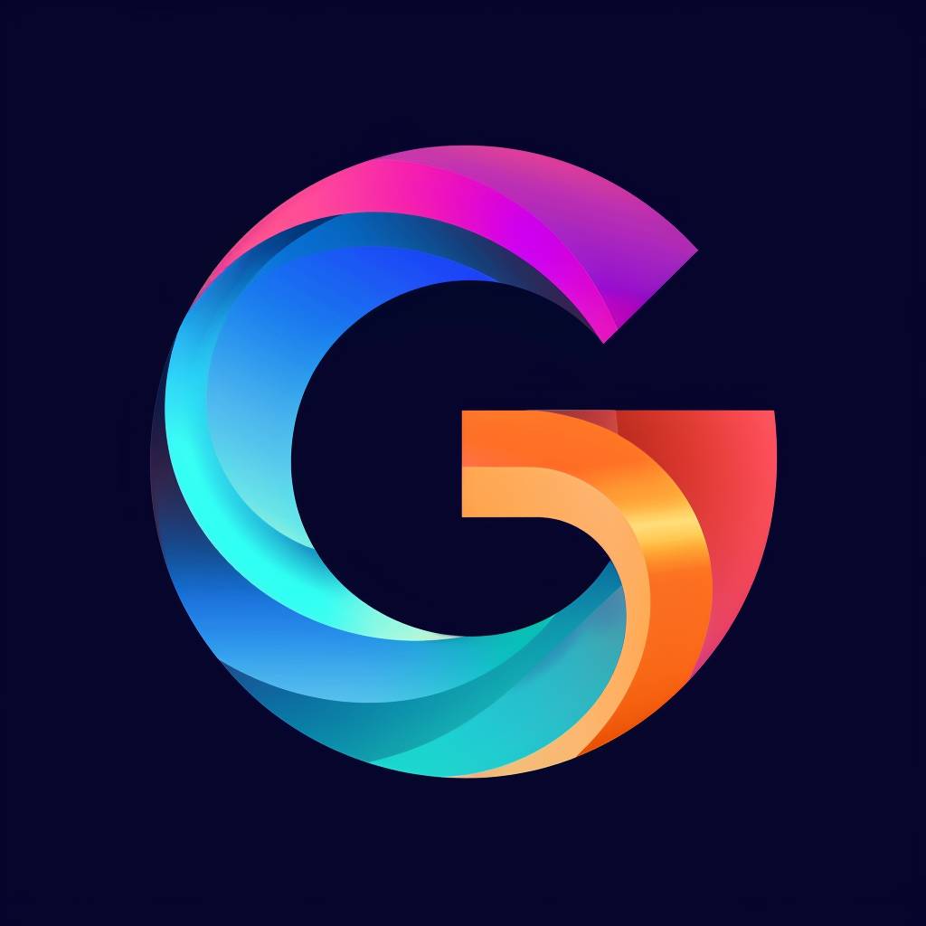 Minimalist style logo letter G in 100*100 --version 6.0