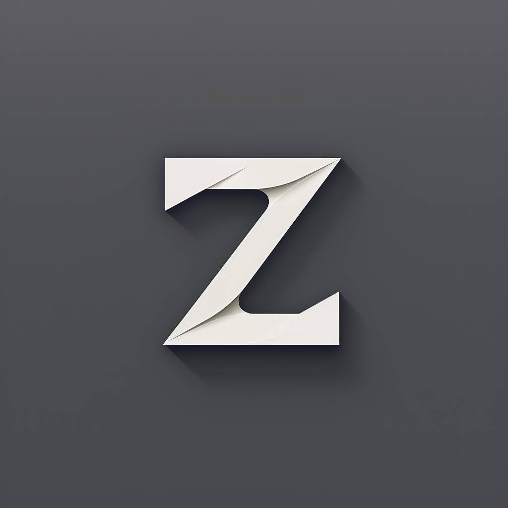 Designing a beautiful elegant minimalistic logo using the letter Z for a marketing agency