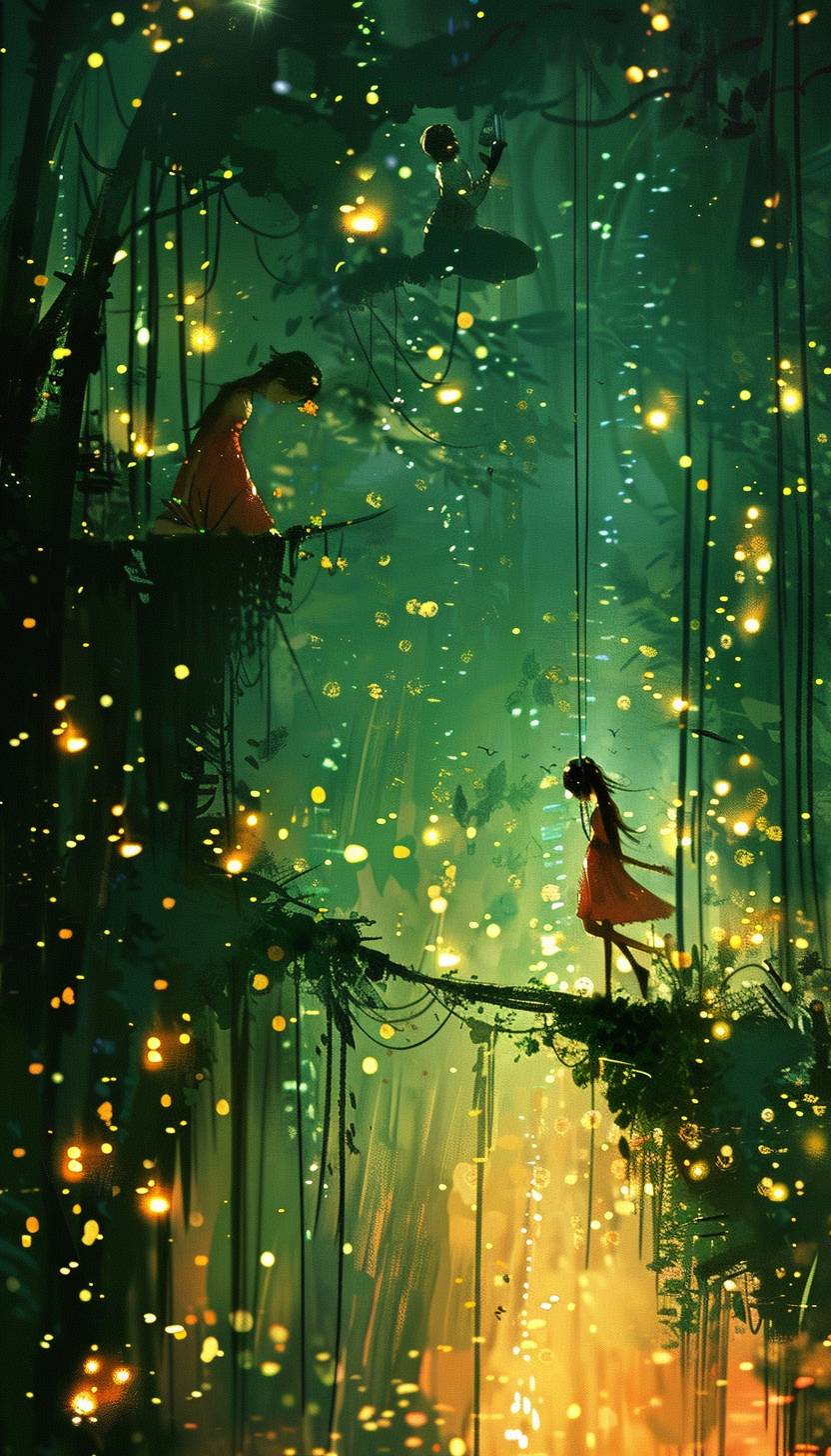 In the style of Pascal Campion, the enchanted canvas brings fantasies to reality