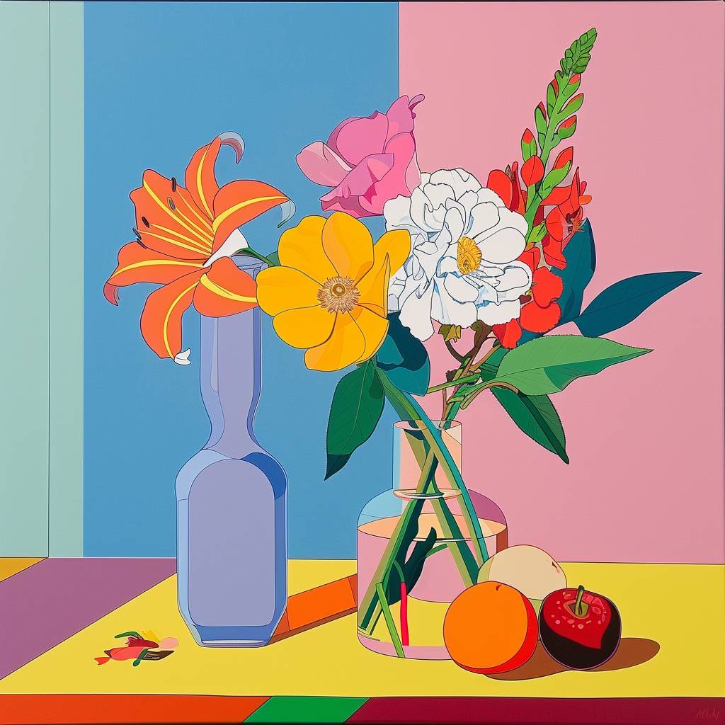 Michael Craig-Martin's floral still life - niji 6 - v 6.0