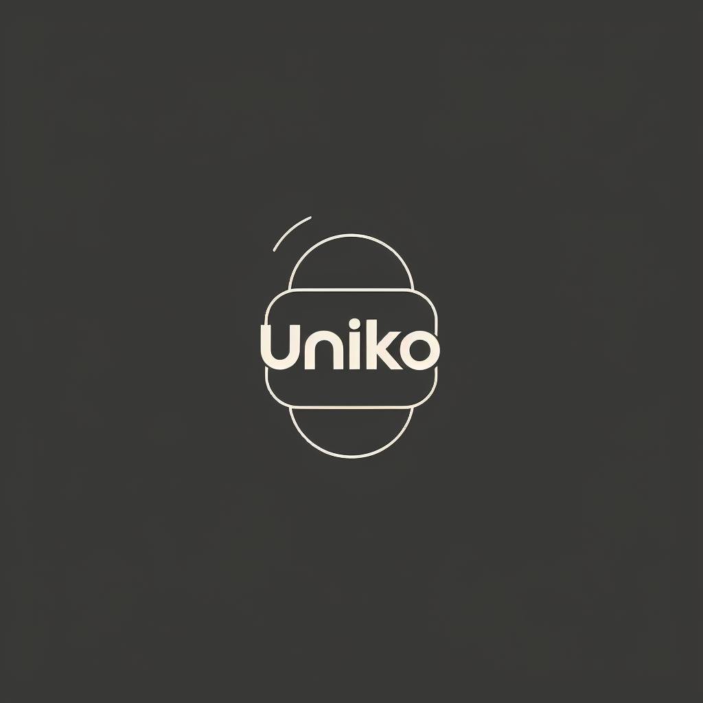 「Uniko」という言葉が入った最小のロゴ