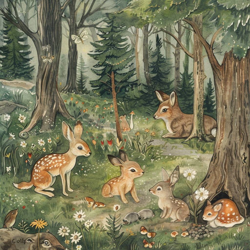 Forest School for Animals by Elsa Beskow -- Version 6.0