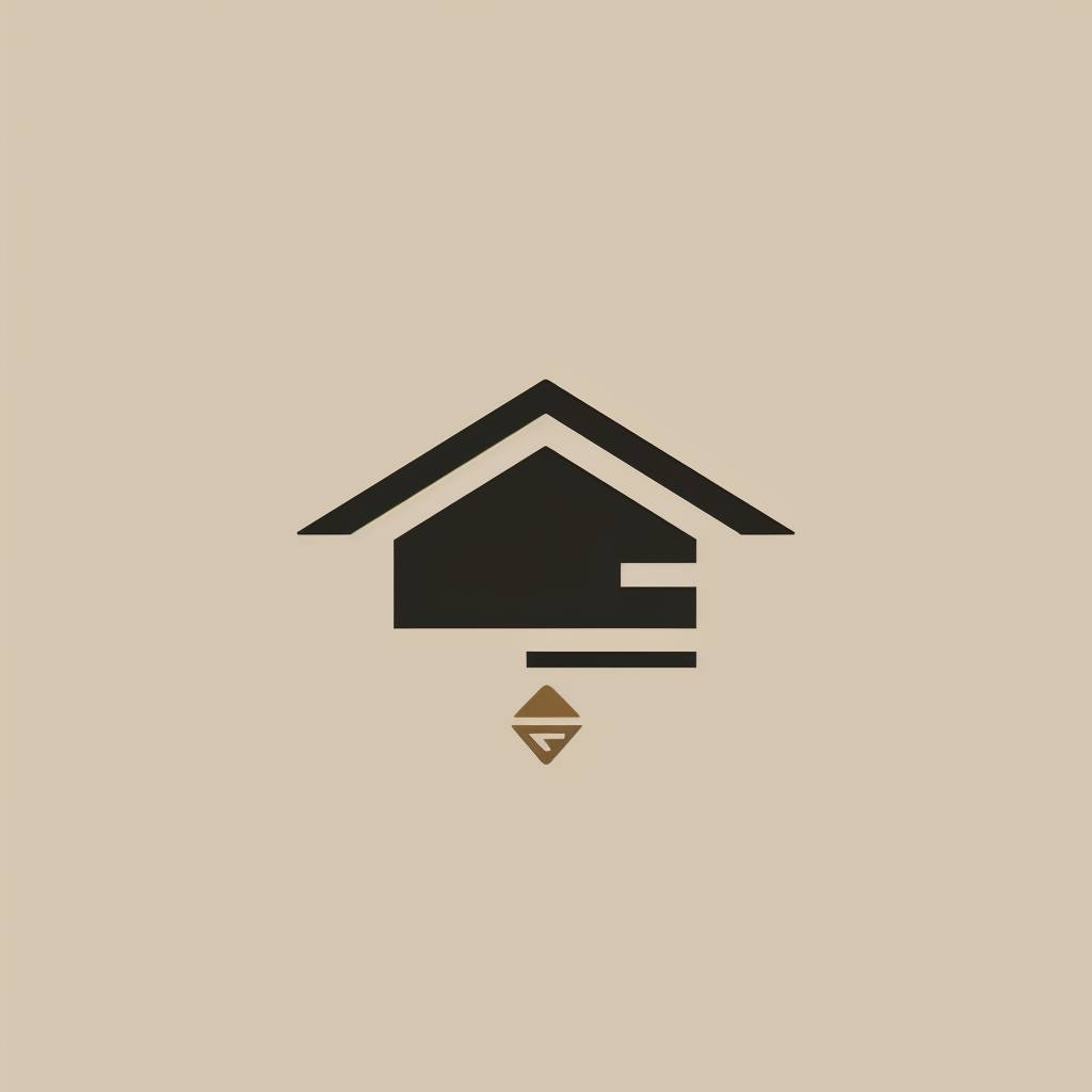 Brand Identification symbol, minimalist logo design for a guesthouse no text