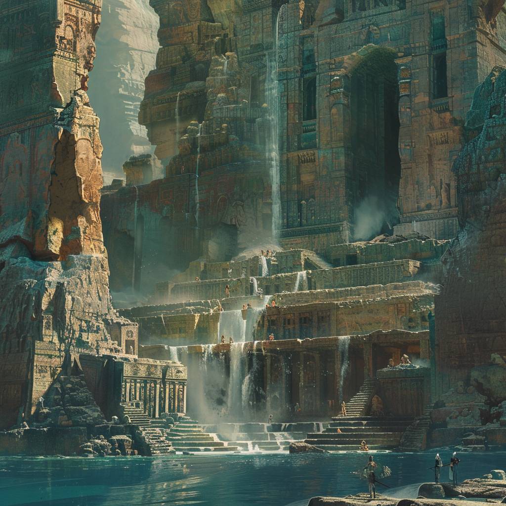 Ancient ruins of Atlantis, Ciruelo Cabral, craig mullins, sparth, splendor and waves