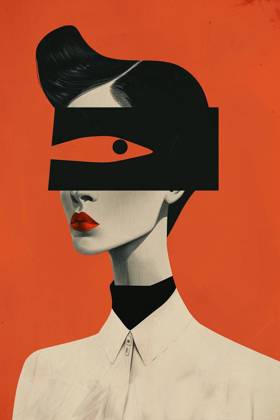 Illustration of a surreal character challenging our perfection-oriented society, celebrating the transformative power of making mistakes, by Peter Mendelsund