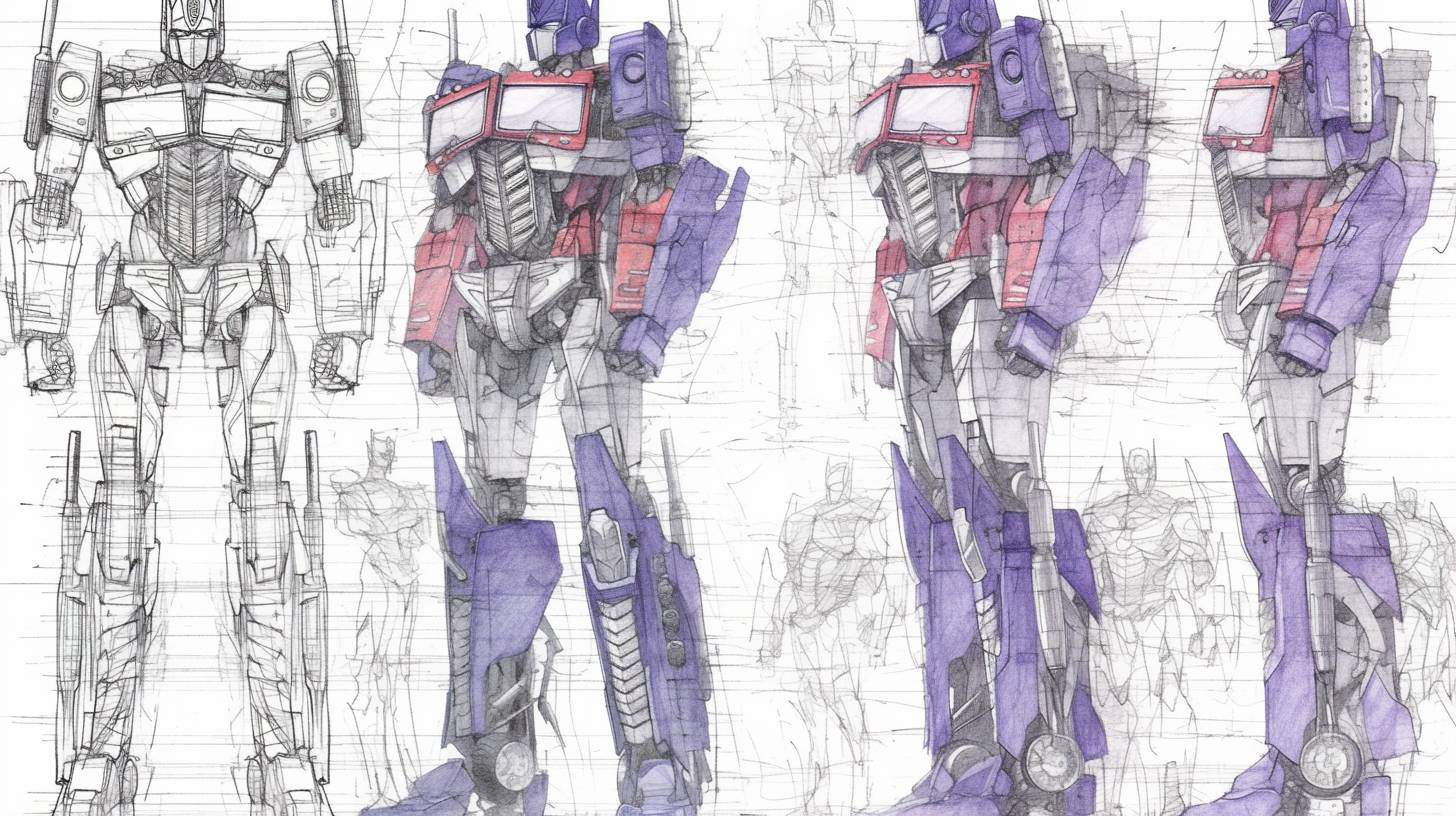 Optimus Prime character sheet design