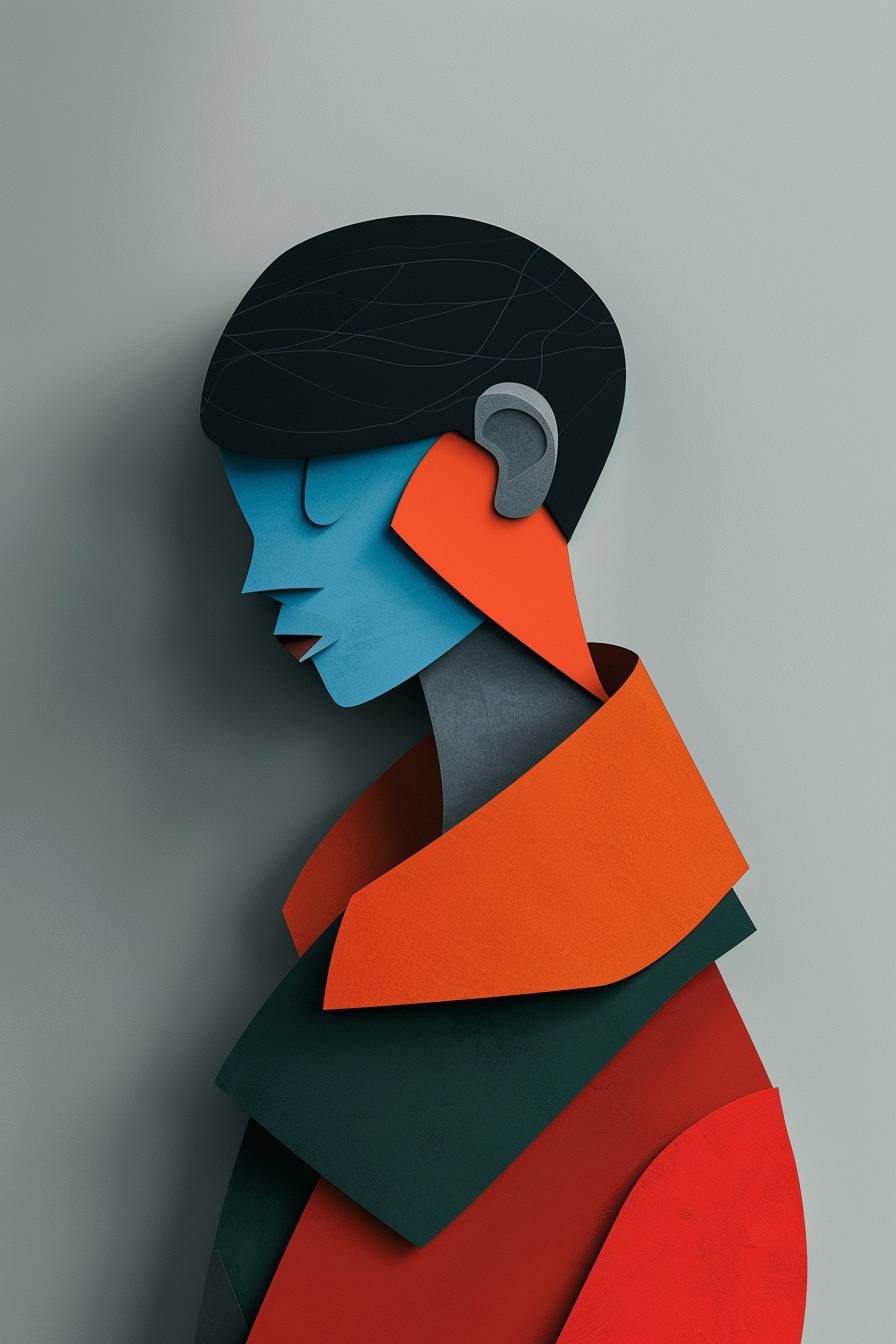 Character concept design in style of Eiko Ojala, half body