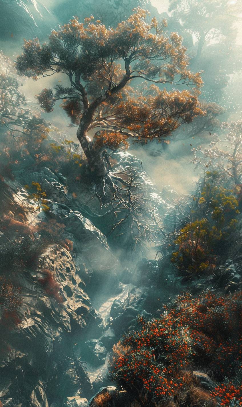 Filip Hodasスタイルで、神秘的な森のそよ風